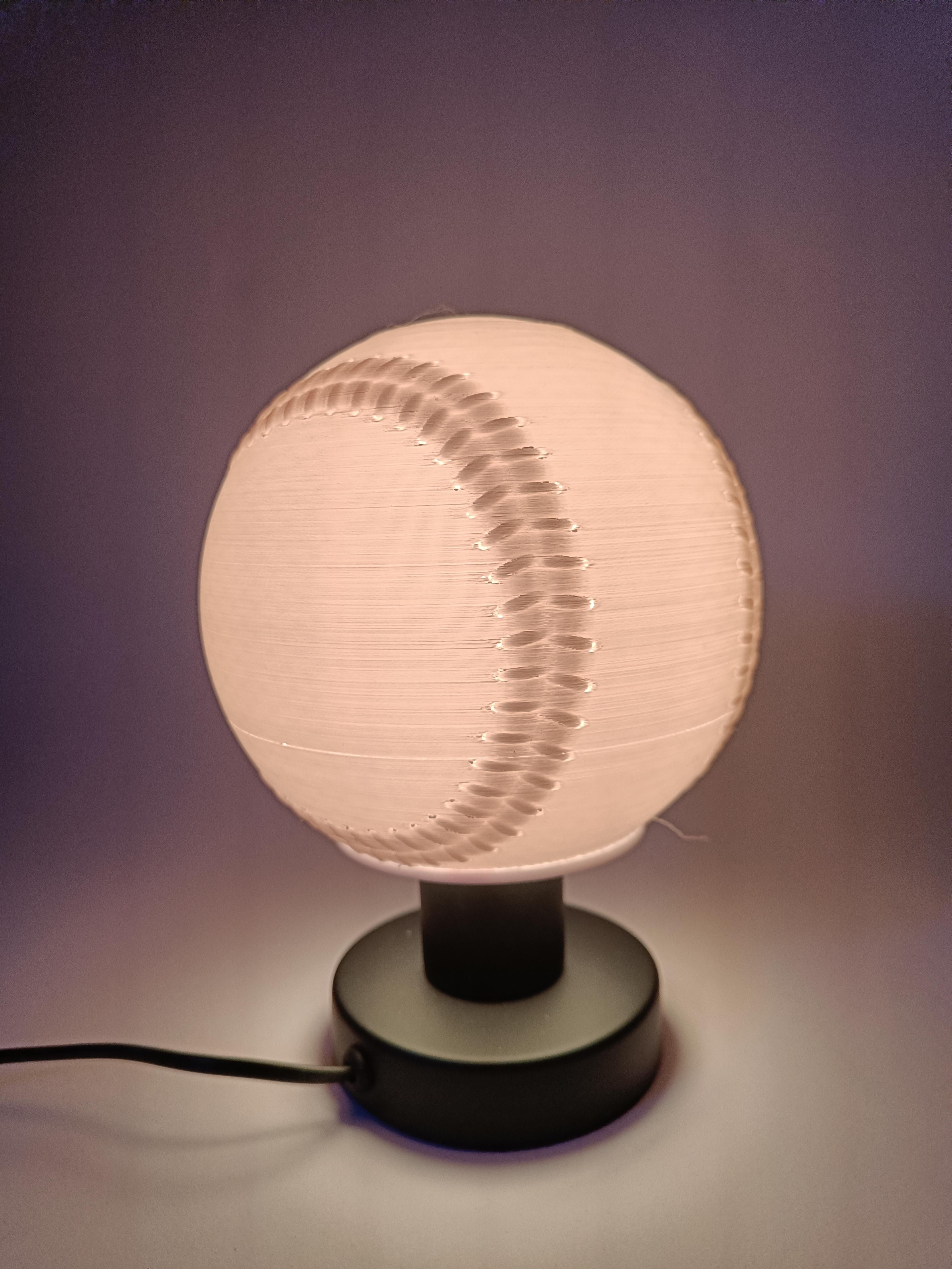 Baseball Desk Lamp 3d model