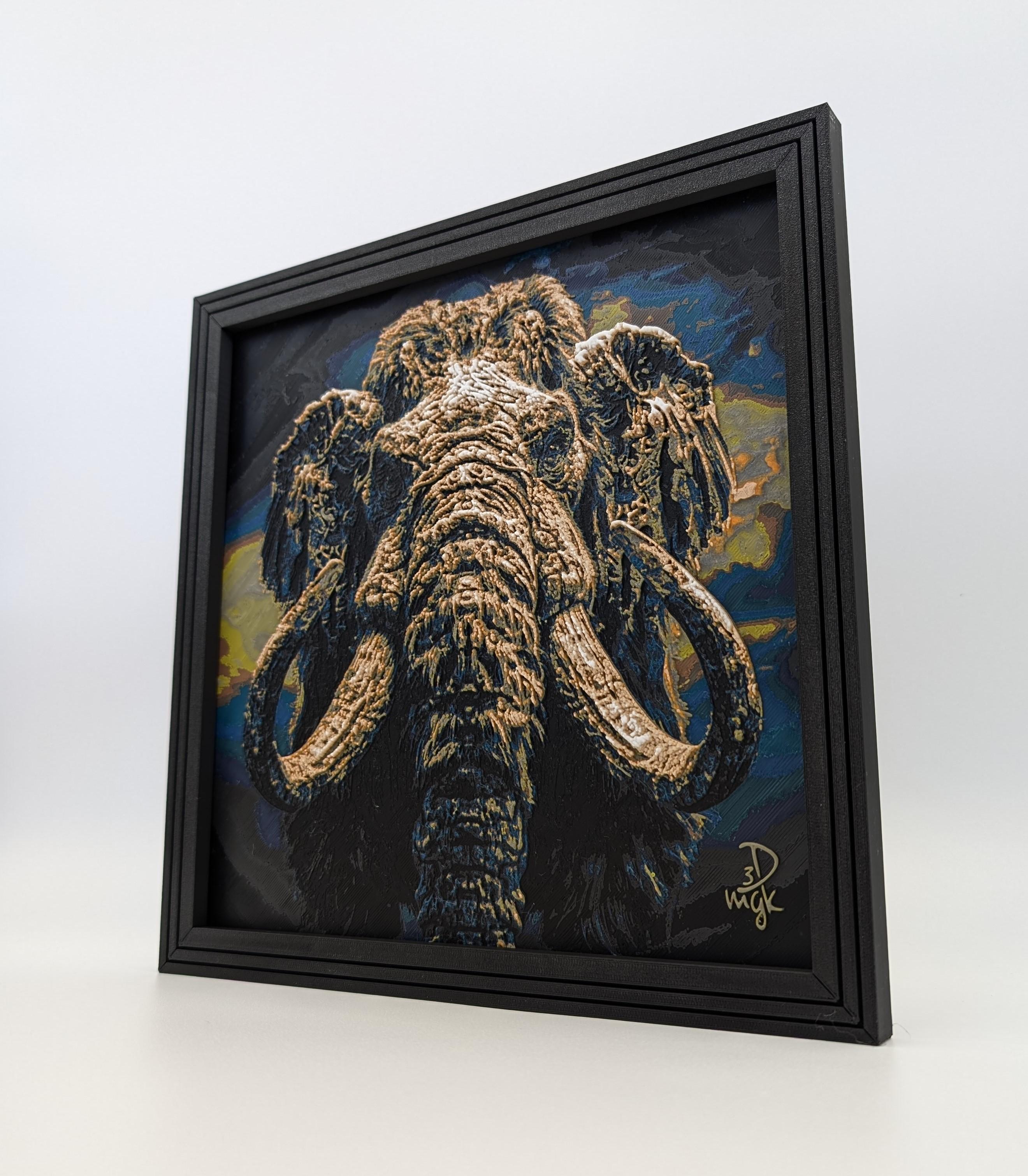 Malcolm the Mammoth - Hueforge Print 3d model