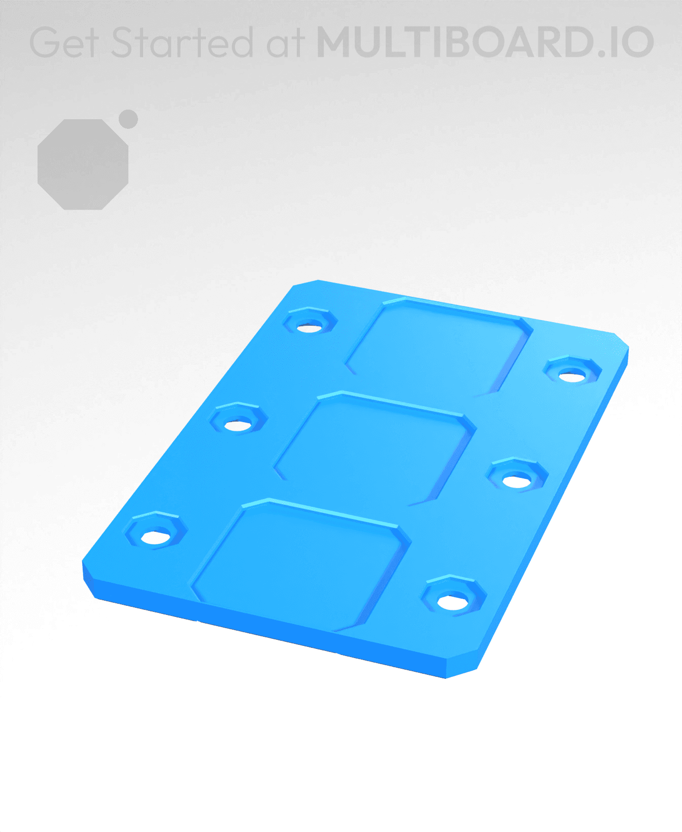 2x3 - Internal Grid - Stacking Plate 3d model