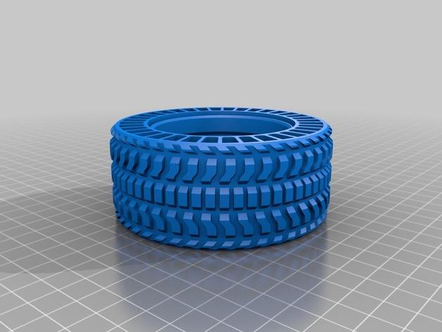 Airless Tyre for Traxxas E-Revo VXL - Dual Material print 3d model