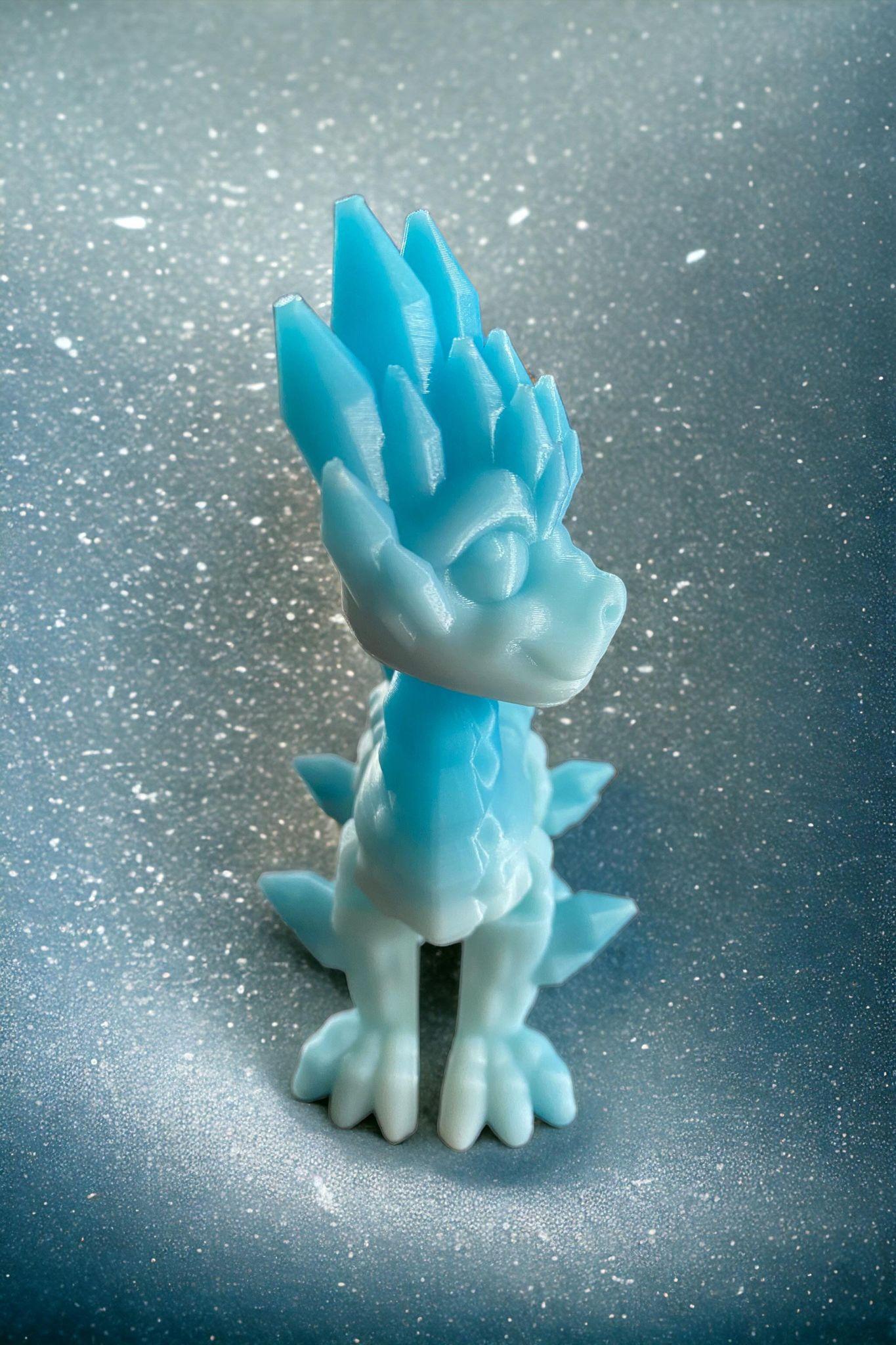 Standing Crystal Dragon Baby 3d model