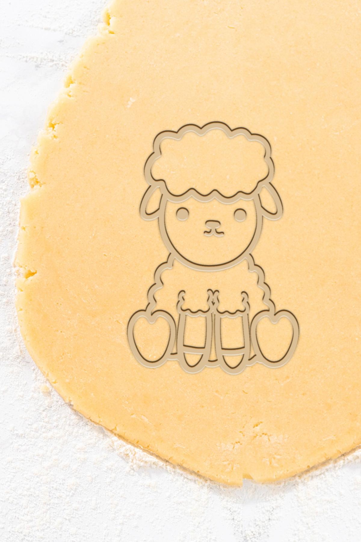 Sheep Cookie Cutter, Biscuit Cutter 3d model