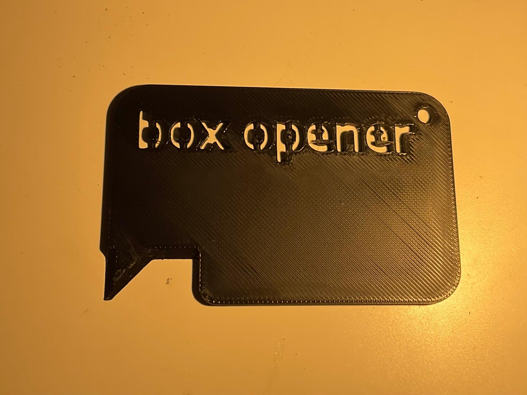 Simple Box Opener 3d model