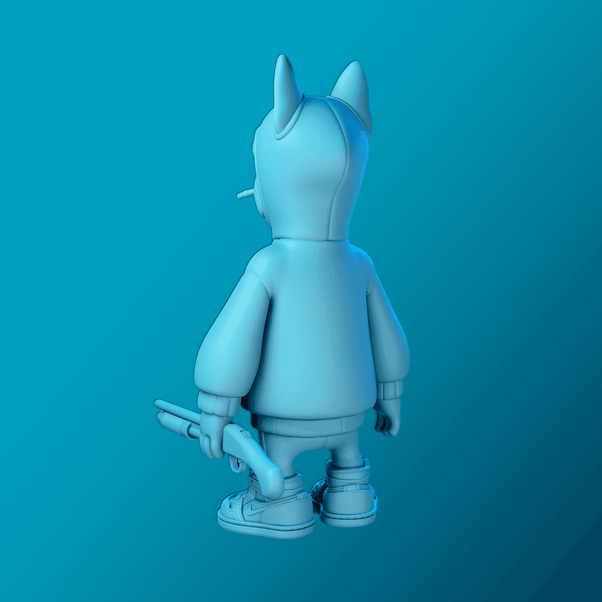 Pugly the delinquent 3d model