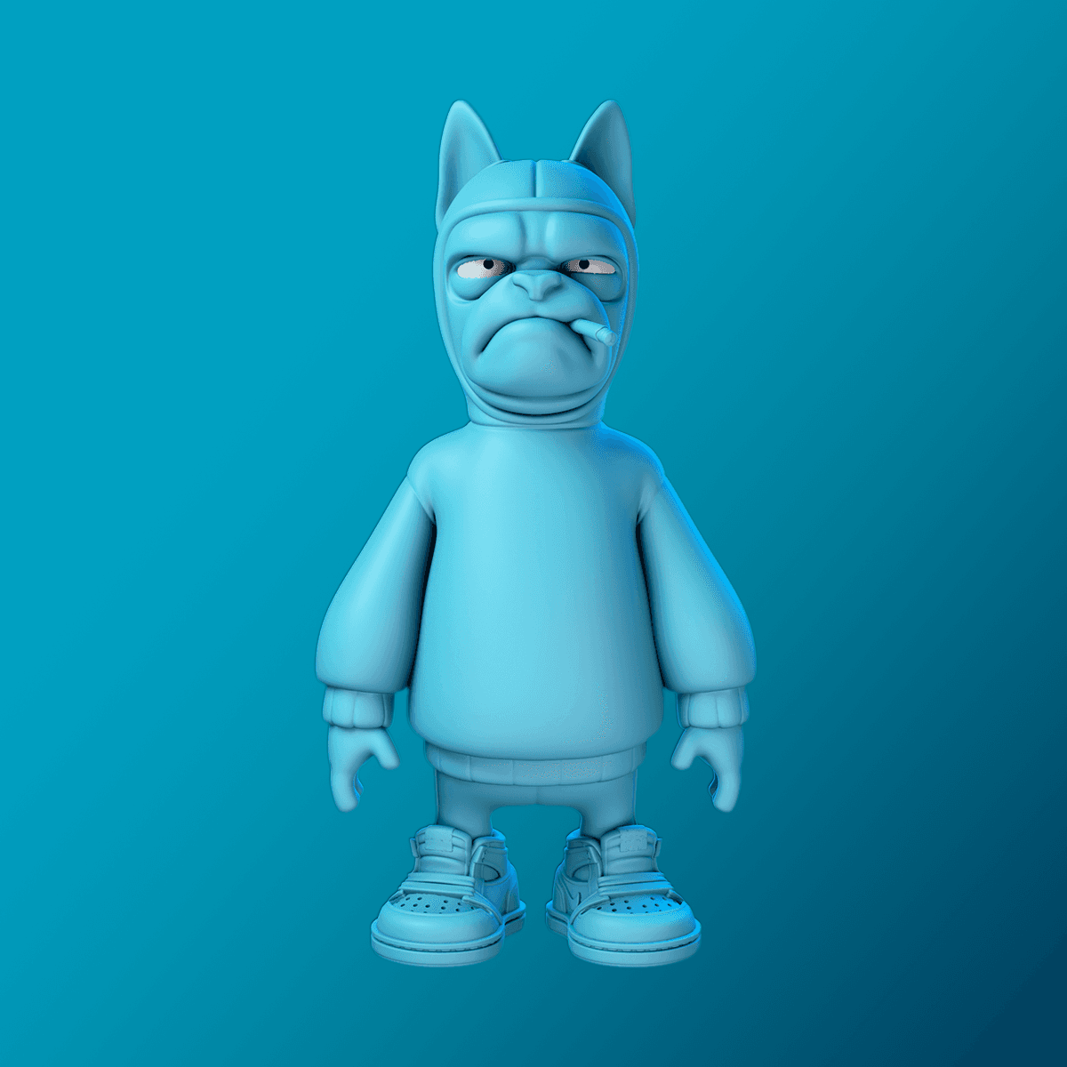 Pugly the delinquent 3d model