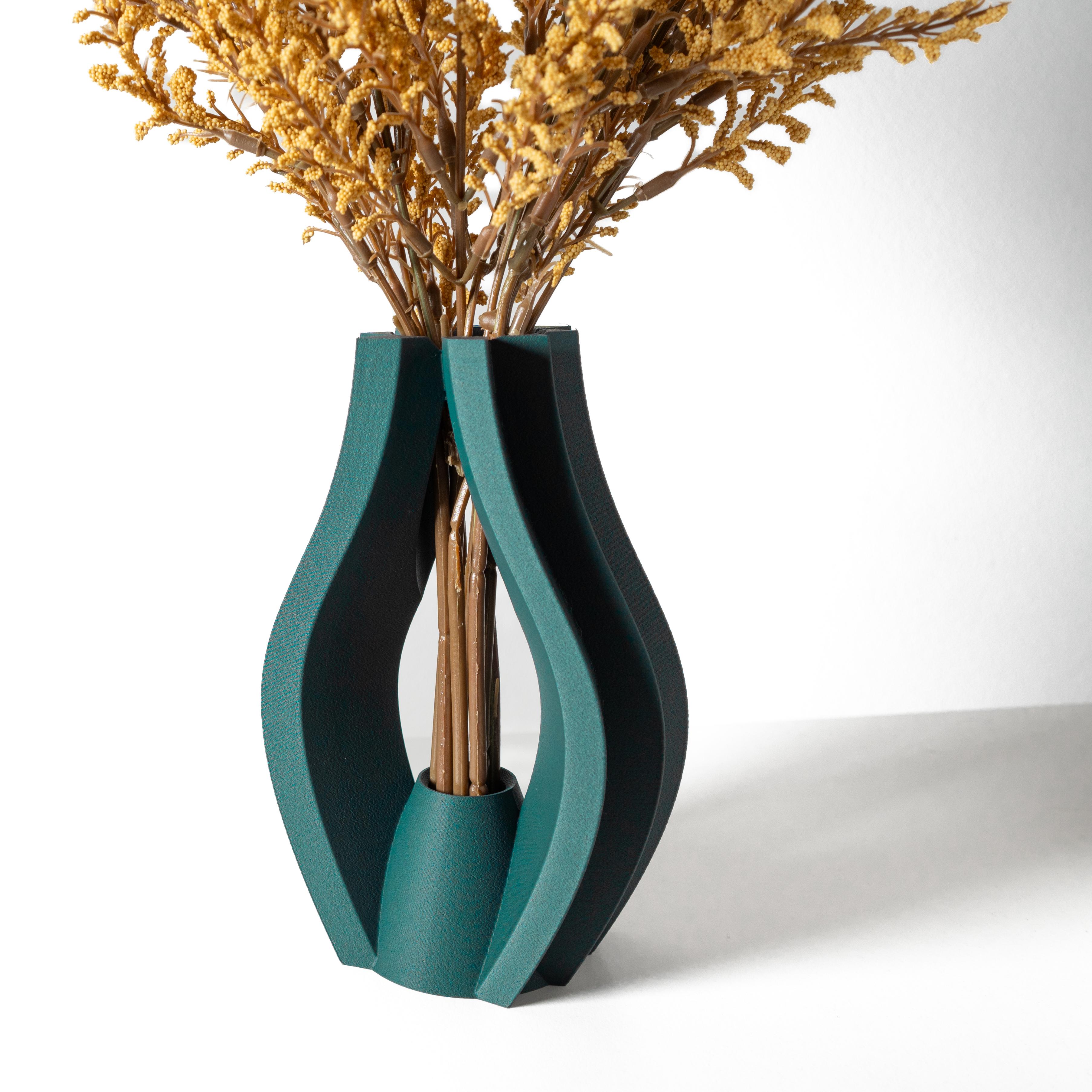 The Krono Vase, Modern and Unique Home Decor for Dried and Preserved Flower Arrangement  | STL File 3d model