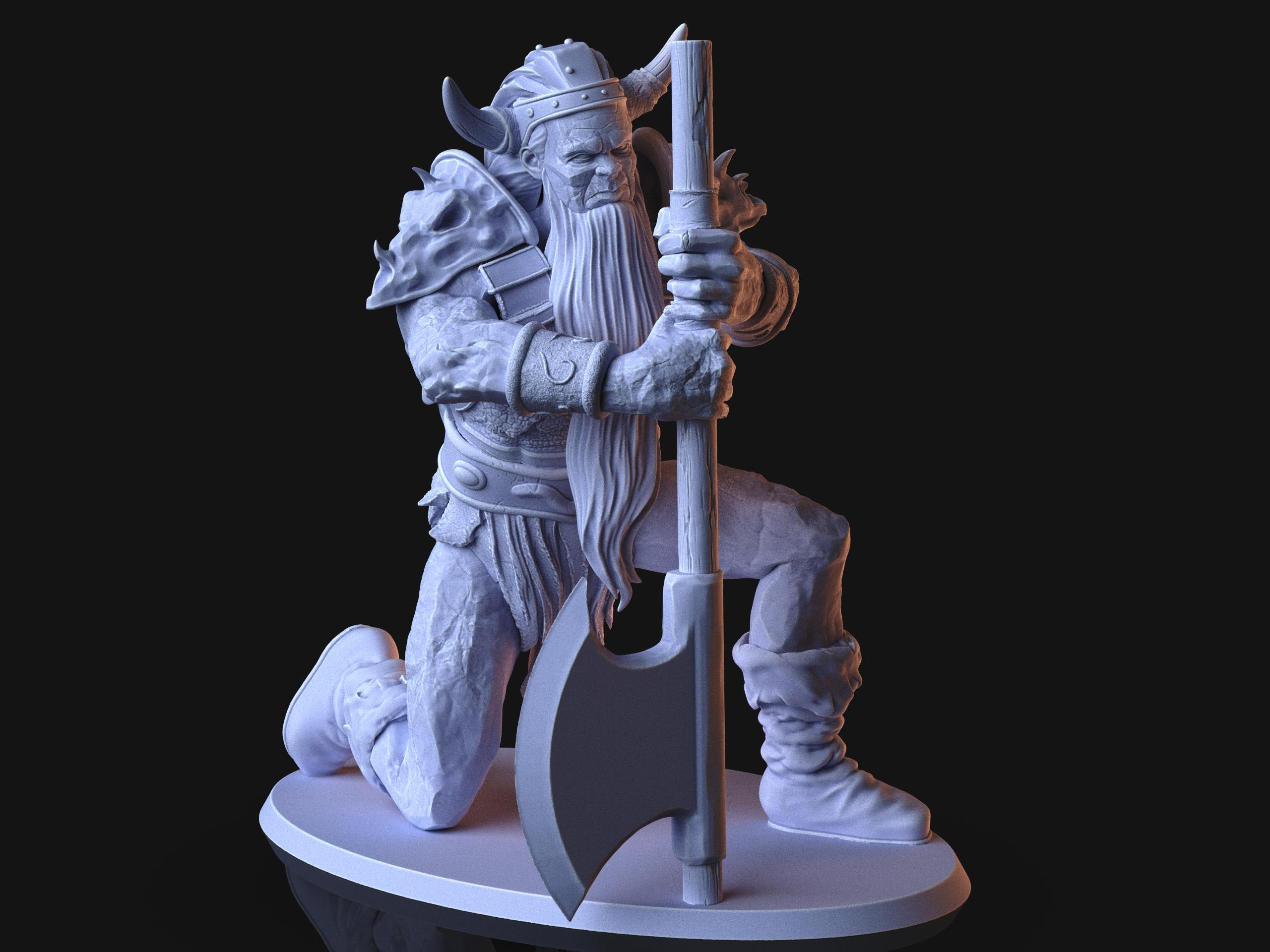frost Giant pack of 2 miniatures 3d model