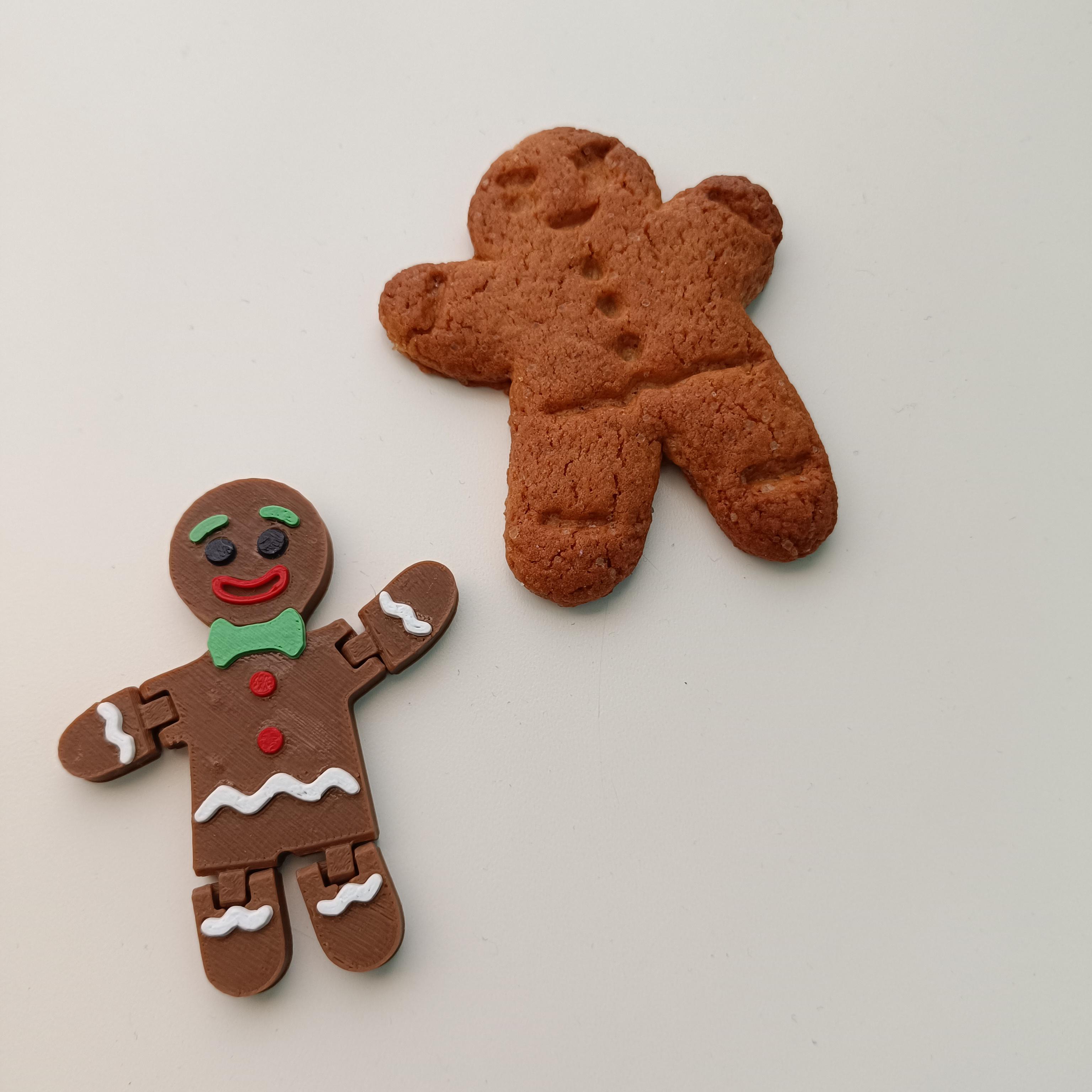 Flexi Gingerbread Man Tree Decoration 3d model