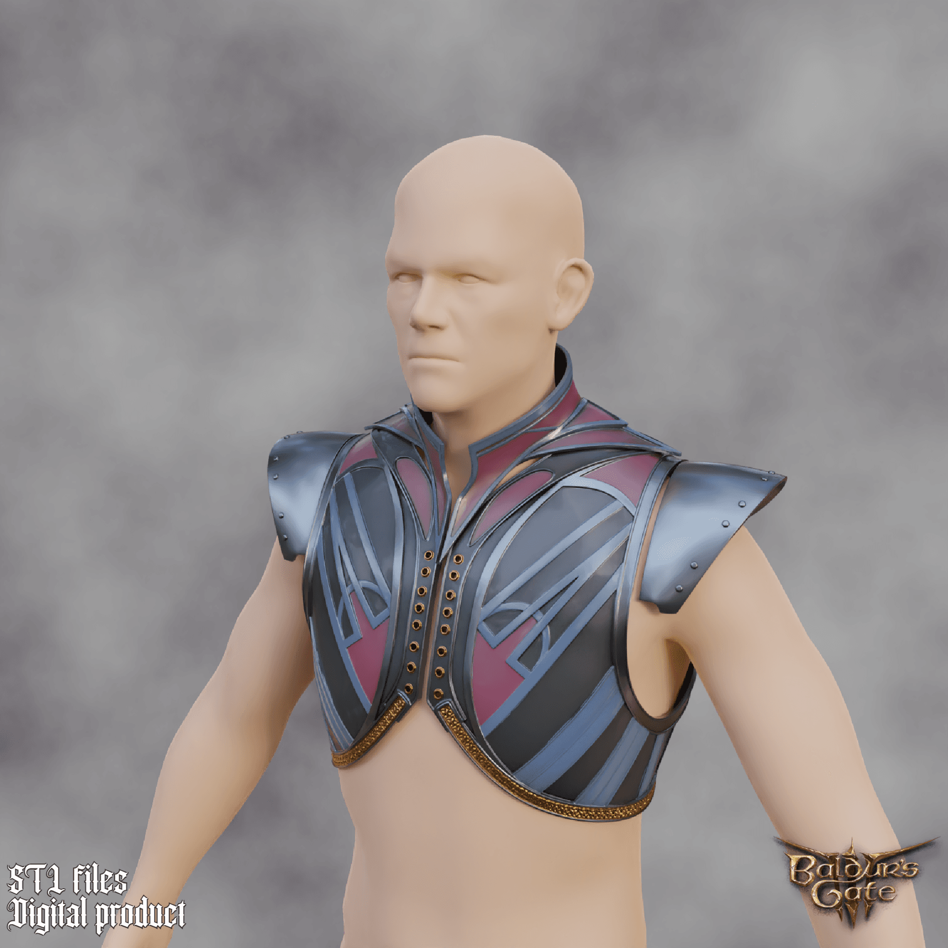 Fantasy Infernal Robe Baldurs Gate 3 3d model