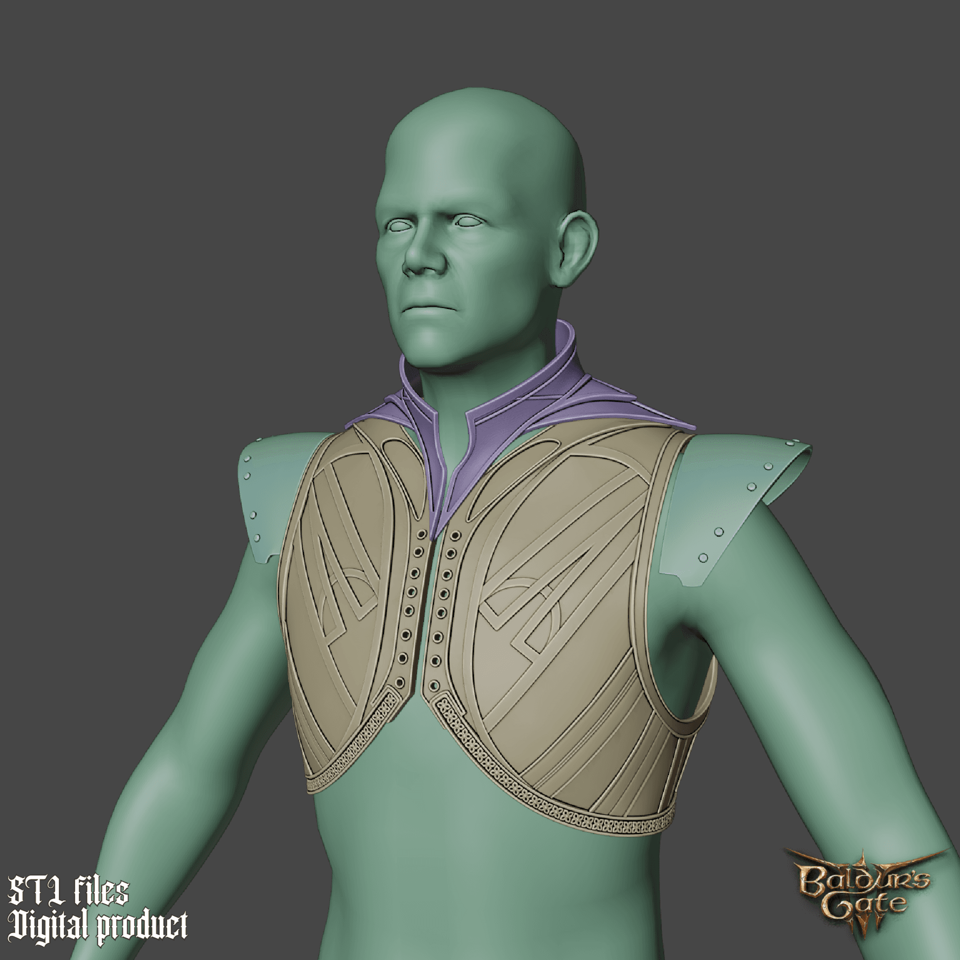 Fantasy Infernal Robe Baldurs Gate 3 3d model