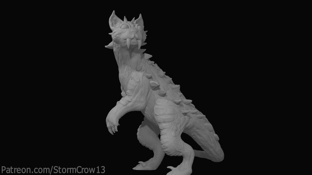 Dinosaur Cat 3d model