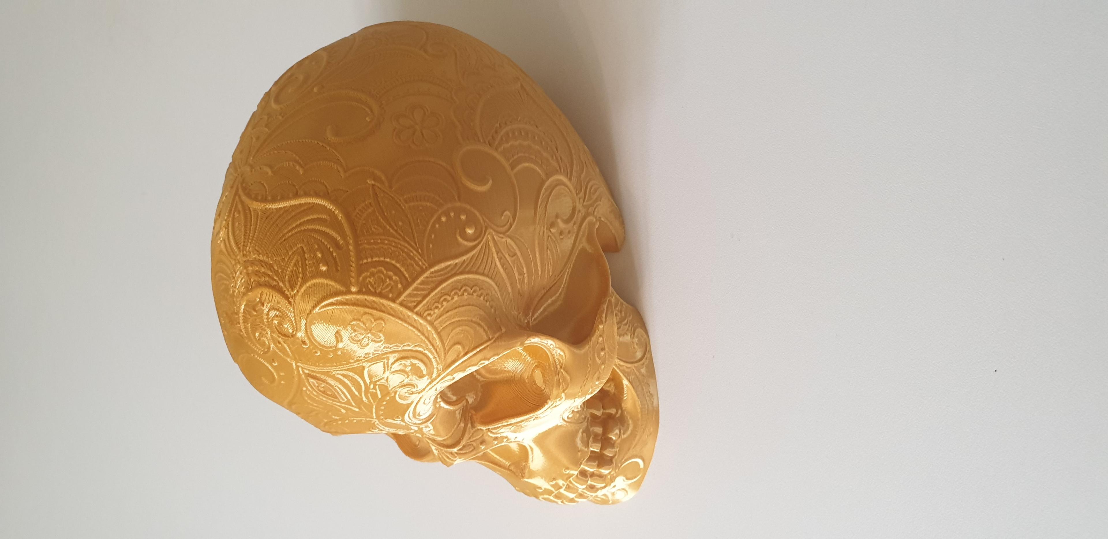 Mandala Lace Skull - Mandala Skull - Side view - 3d model