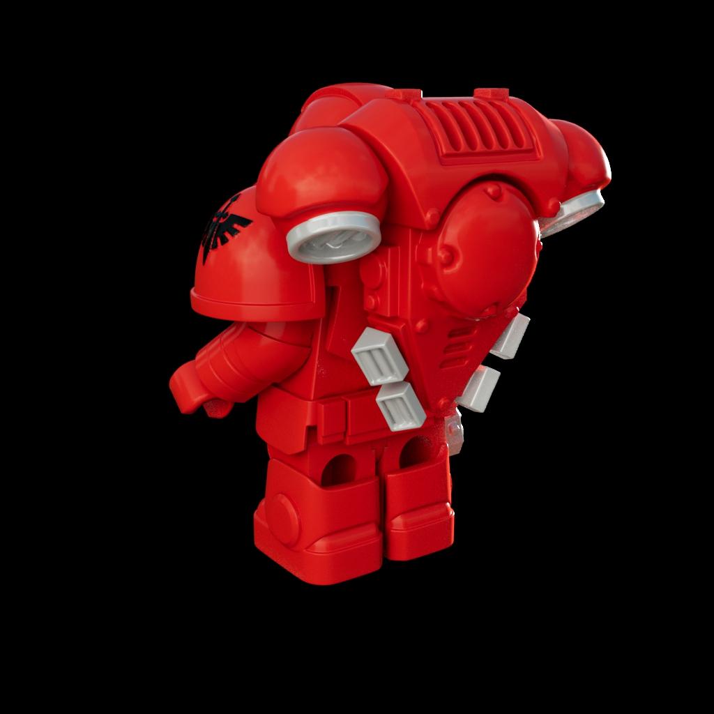 Space Marine Lego Figure 3d model