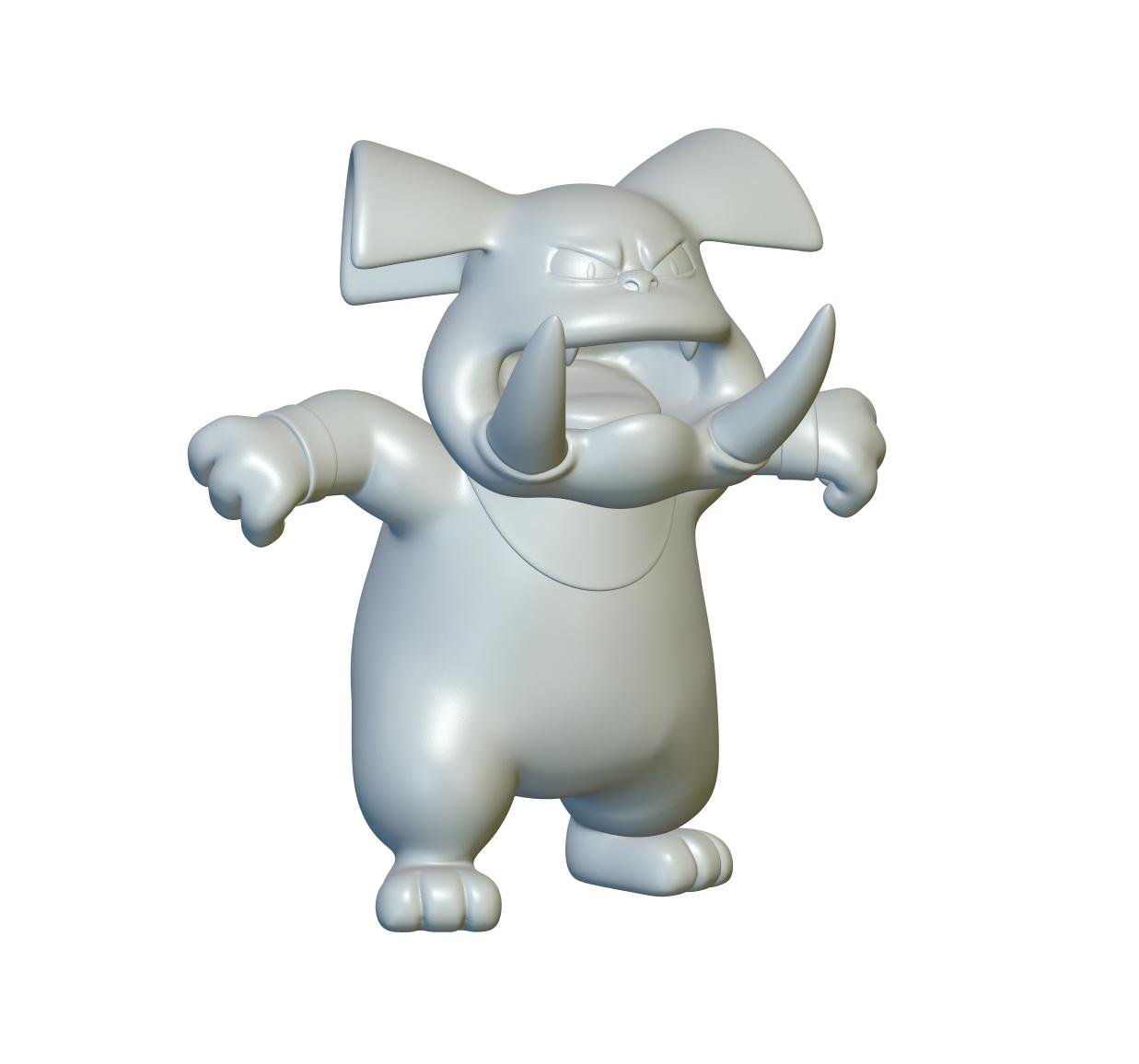 Pokemon Granbull #210 - Optimized for 3D Printing 3d model