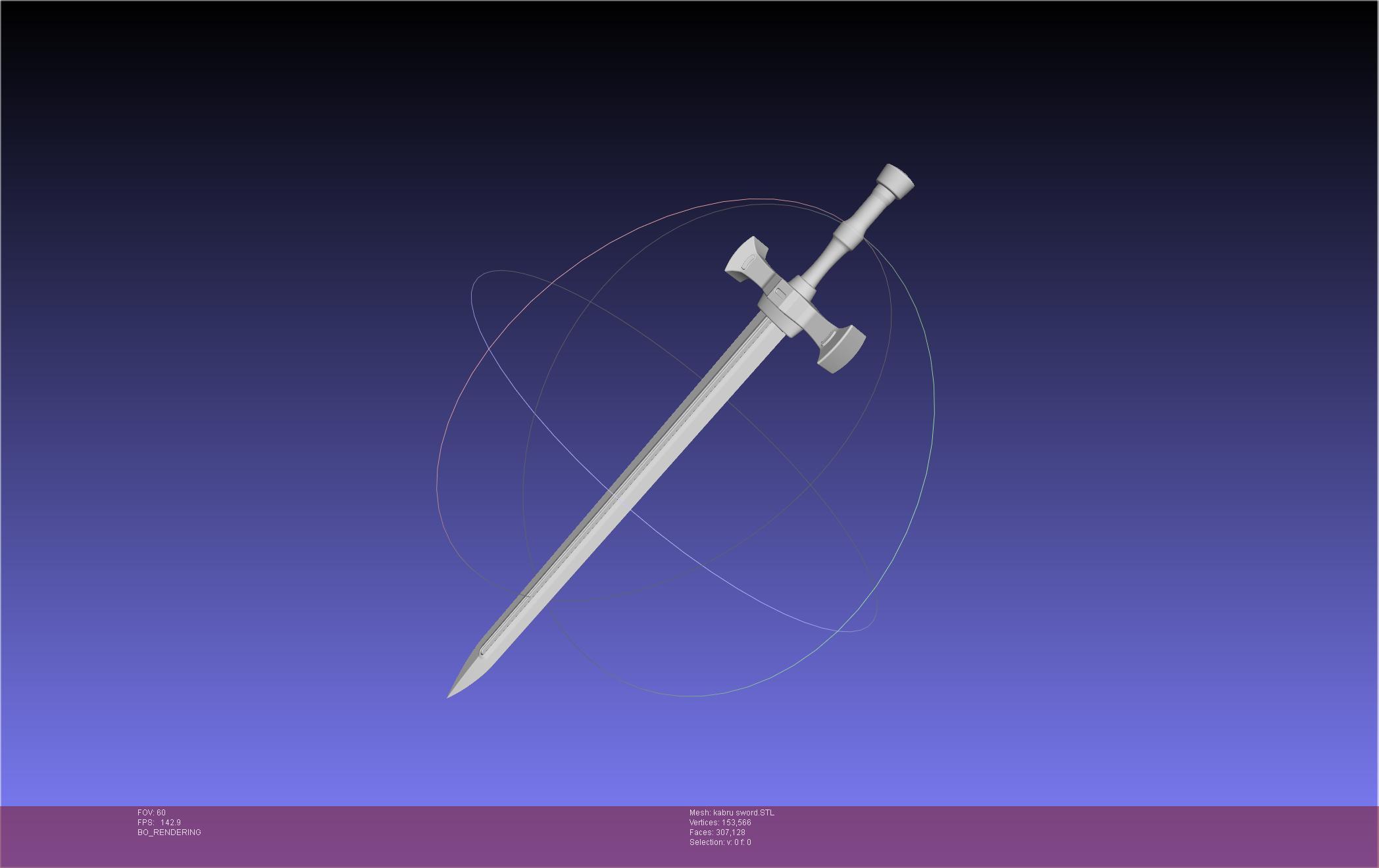 Dungeon Meshi Kabru Sword 3d model