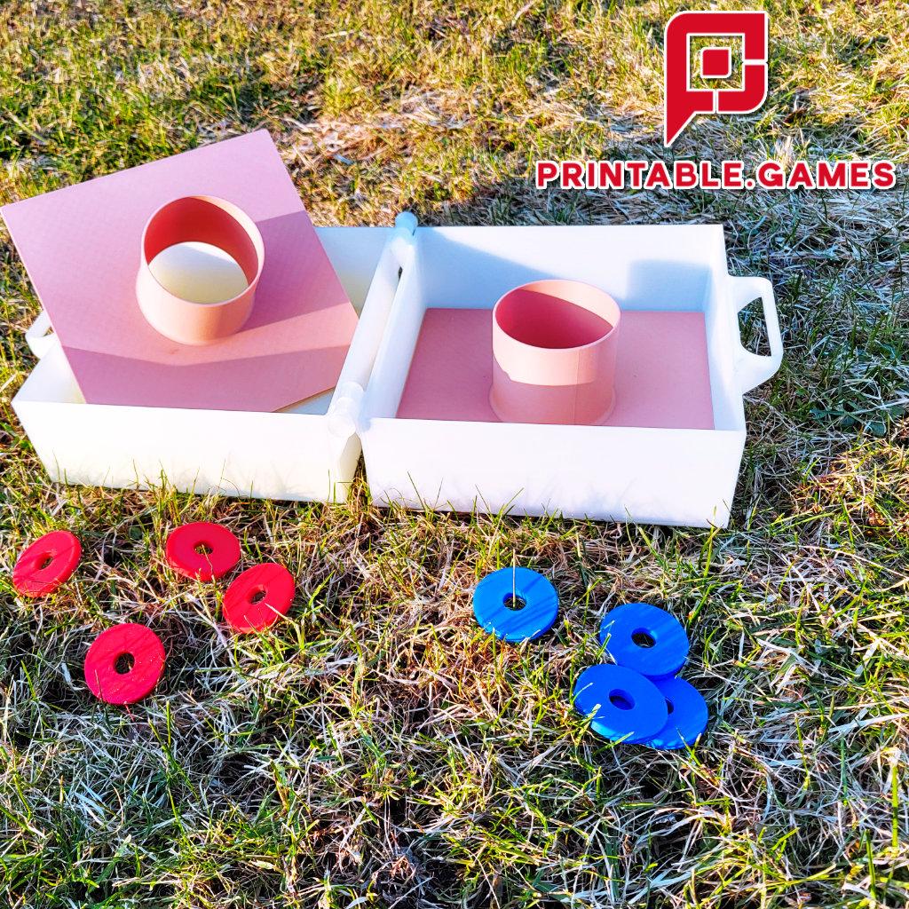 WASHER TOSS BOX GAME 3d model