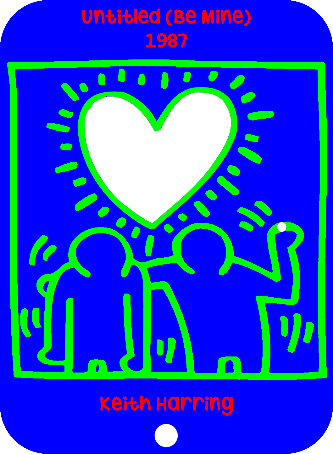 Keith Haring Cover from the Art Collection for the MOD Panel 3d model