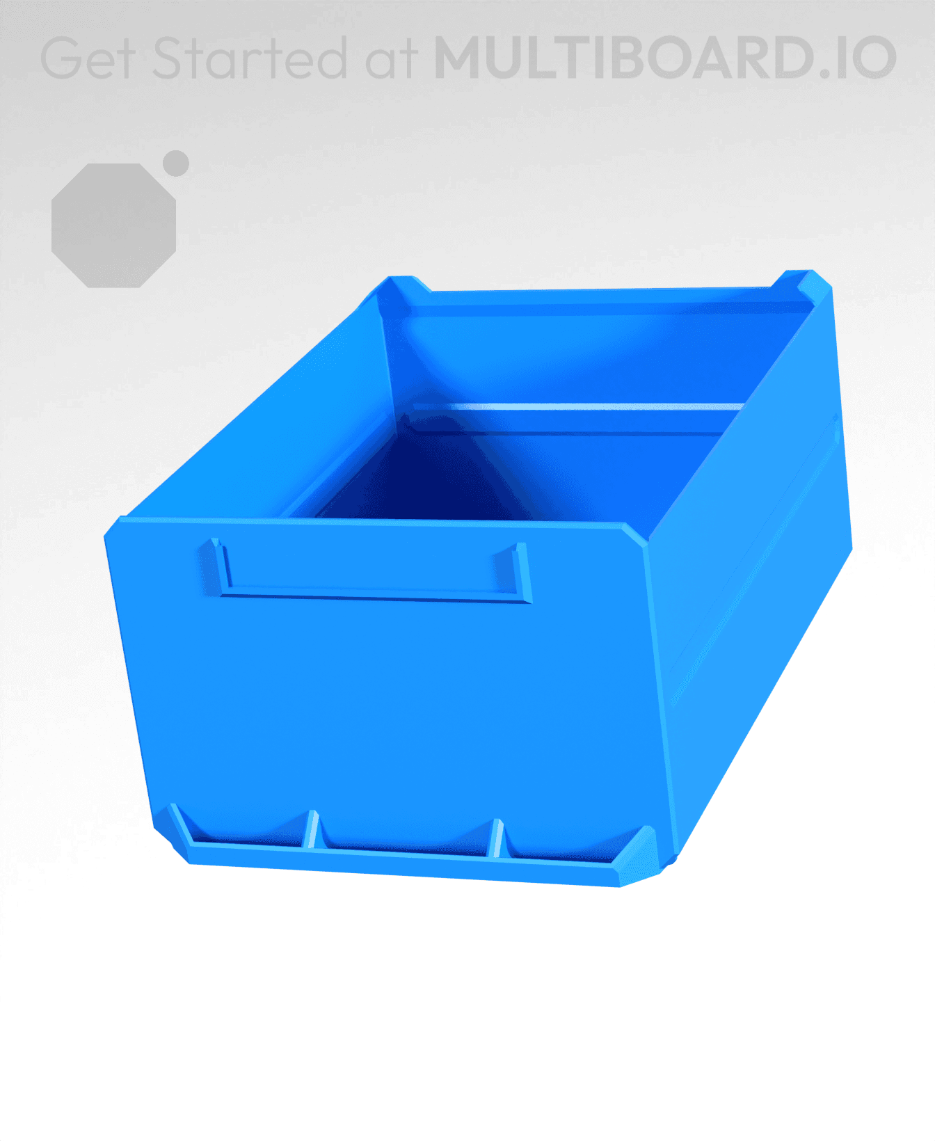 3x2x4-Deep - Multibin Simple Drawer 3d model