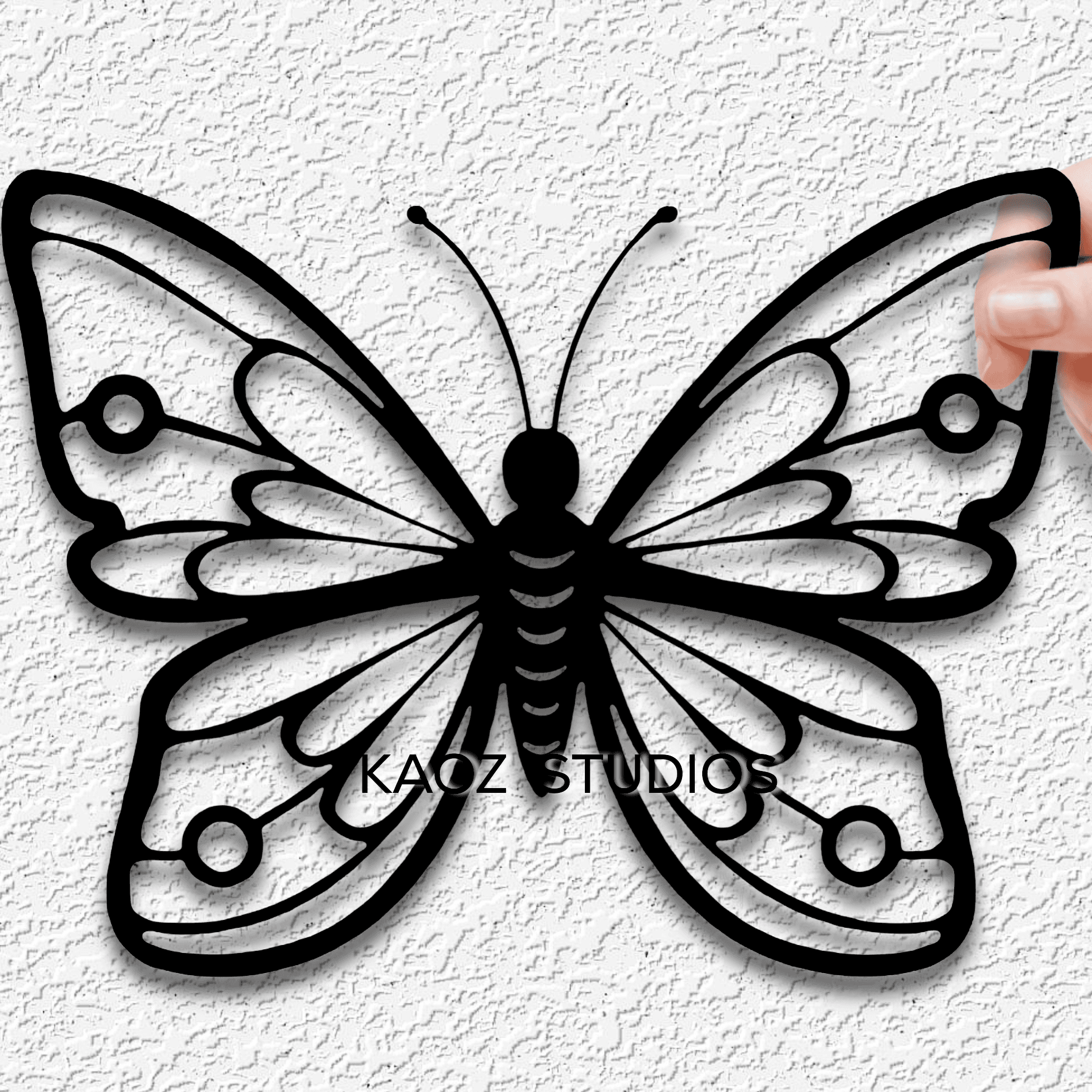 butterfly wall art moth wall decor insect decoration 3d model