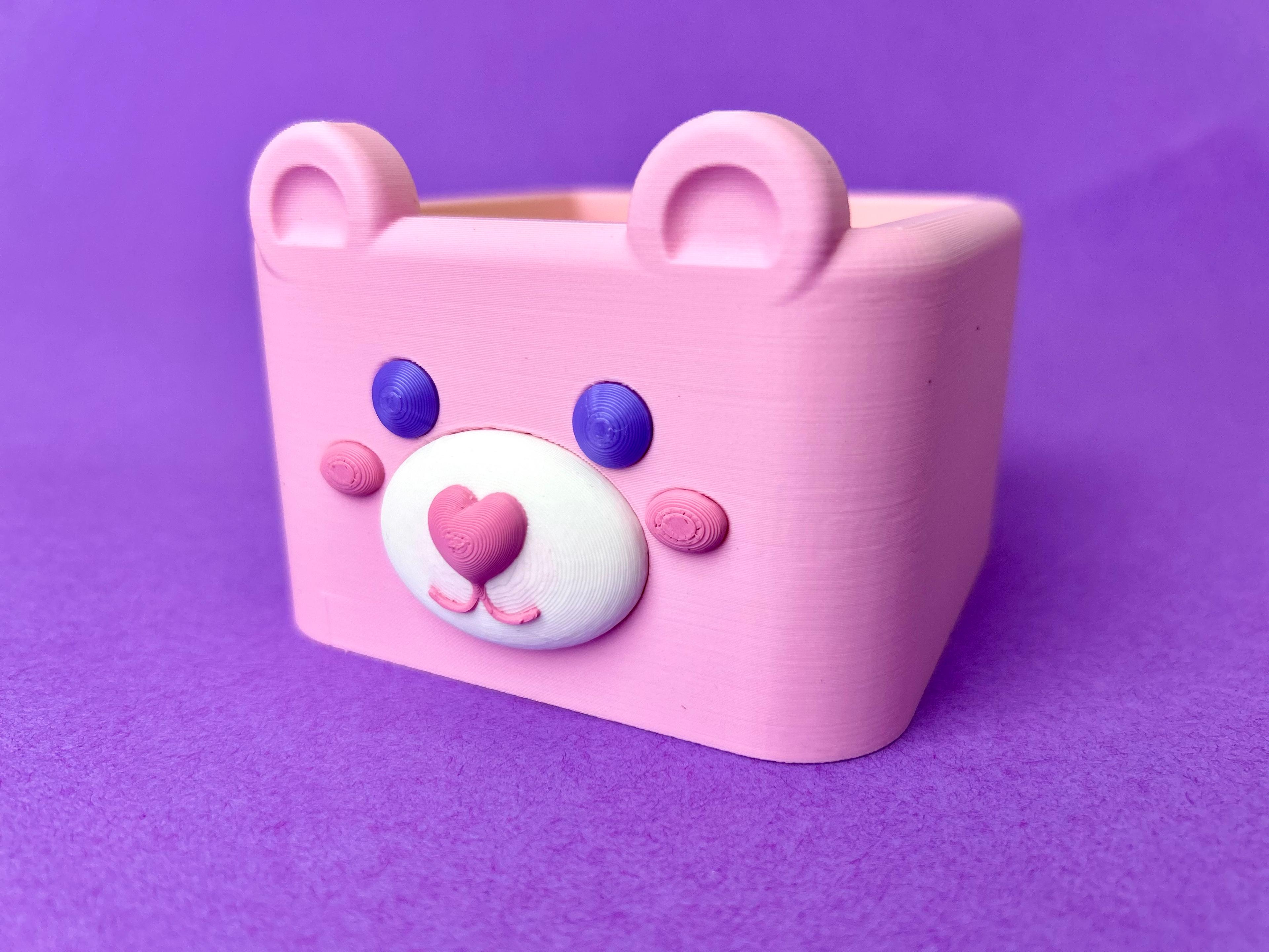 Bear Sticky Note Holder 3d model