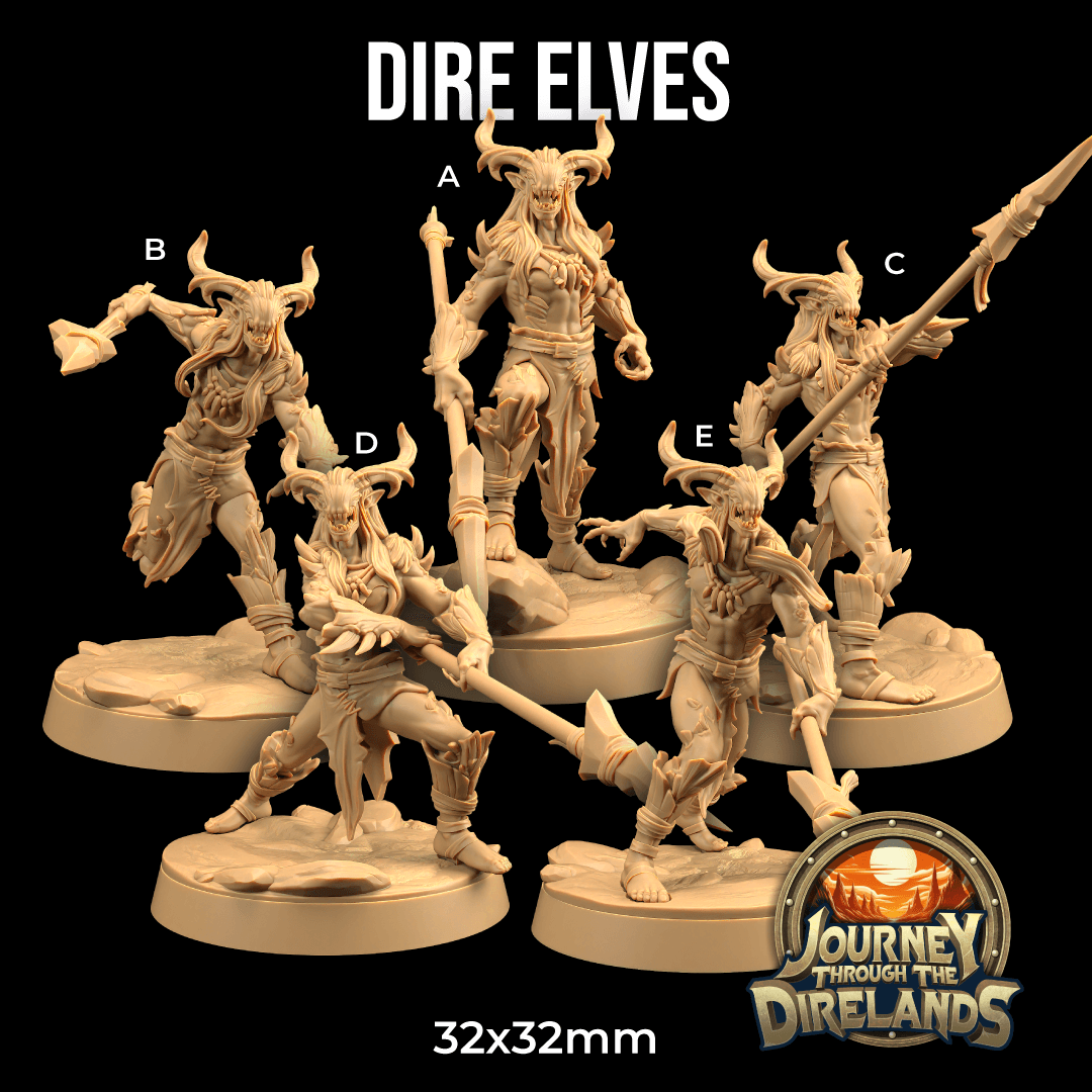 Dire Elves 3d model