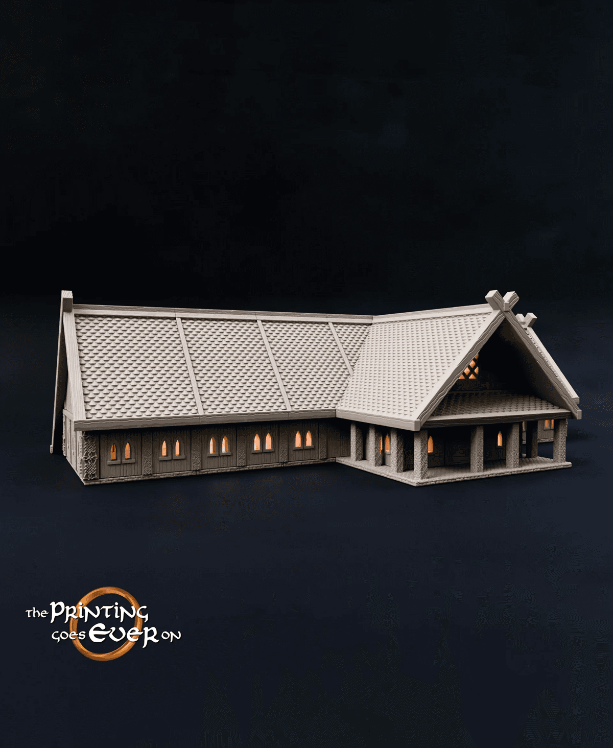 Modular Longhouse - Huge Terrain 3d model