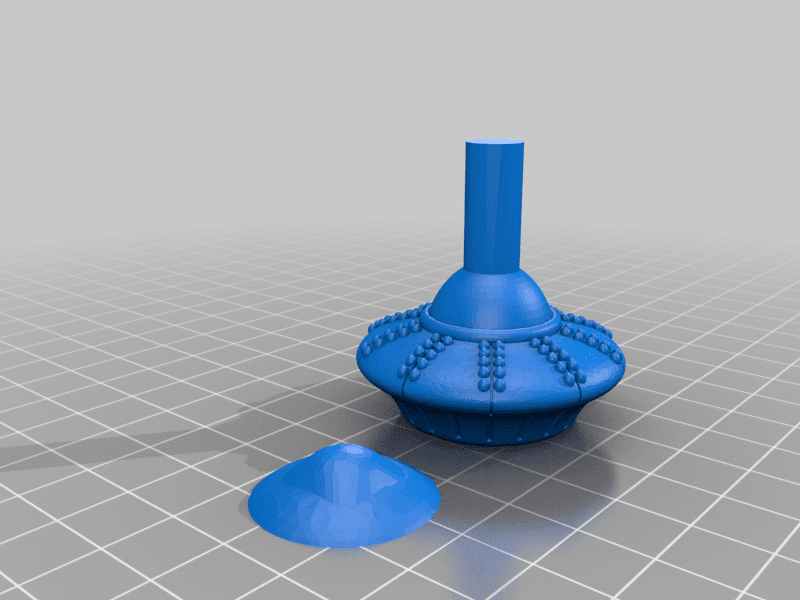 UFO spin top 3d model