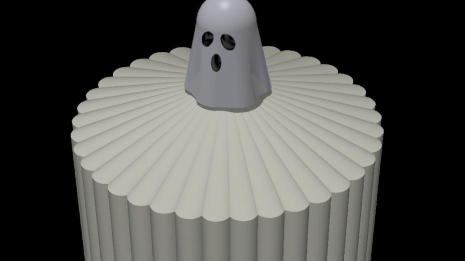 Ghost - Jar Top Handle 3d model