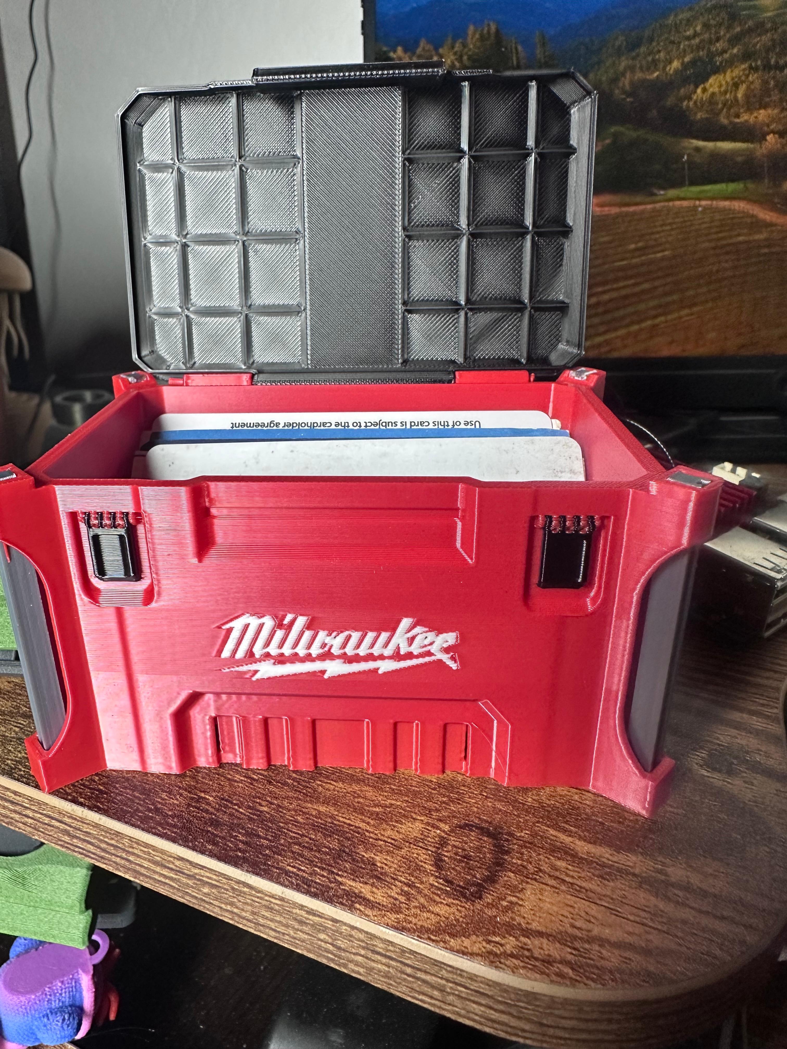 Milwaukee inspired, Packout Boxes, Business Card Display and storage 3d model