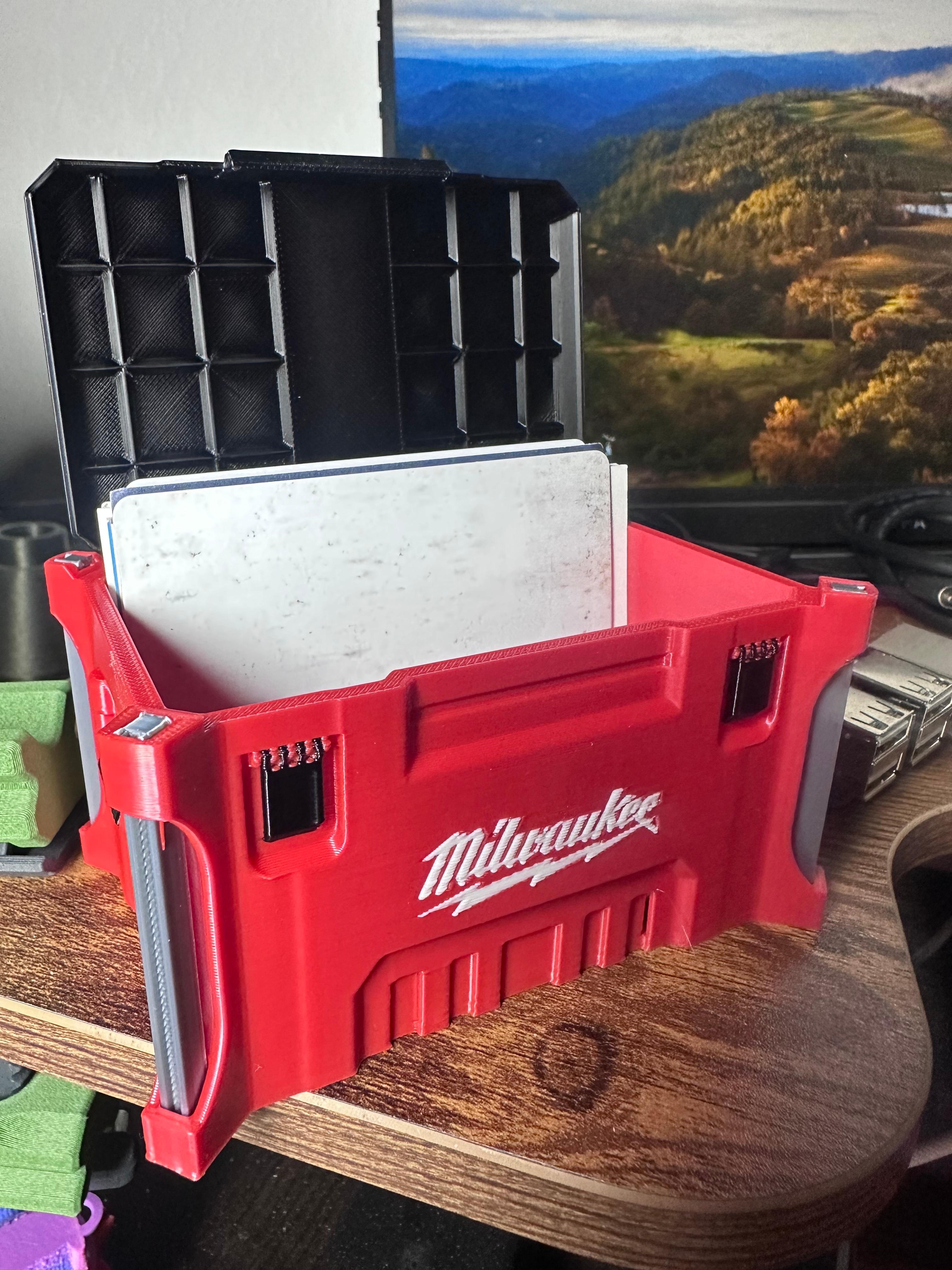 Milwaukee inspired, Packout Boxes, Business Card Display and storage 3d model