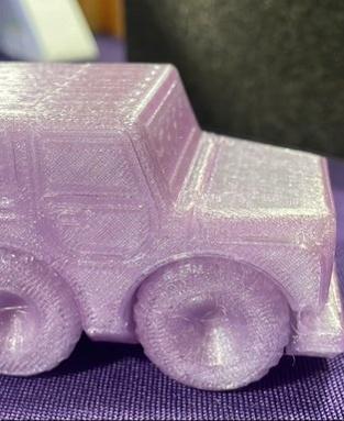 Fixum Dude Motors PIP Jeep Hardtop - Printed in GreenGate3D Transition Purple Reign PETG - 3d model