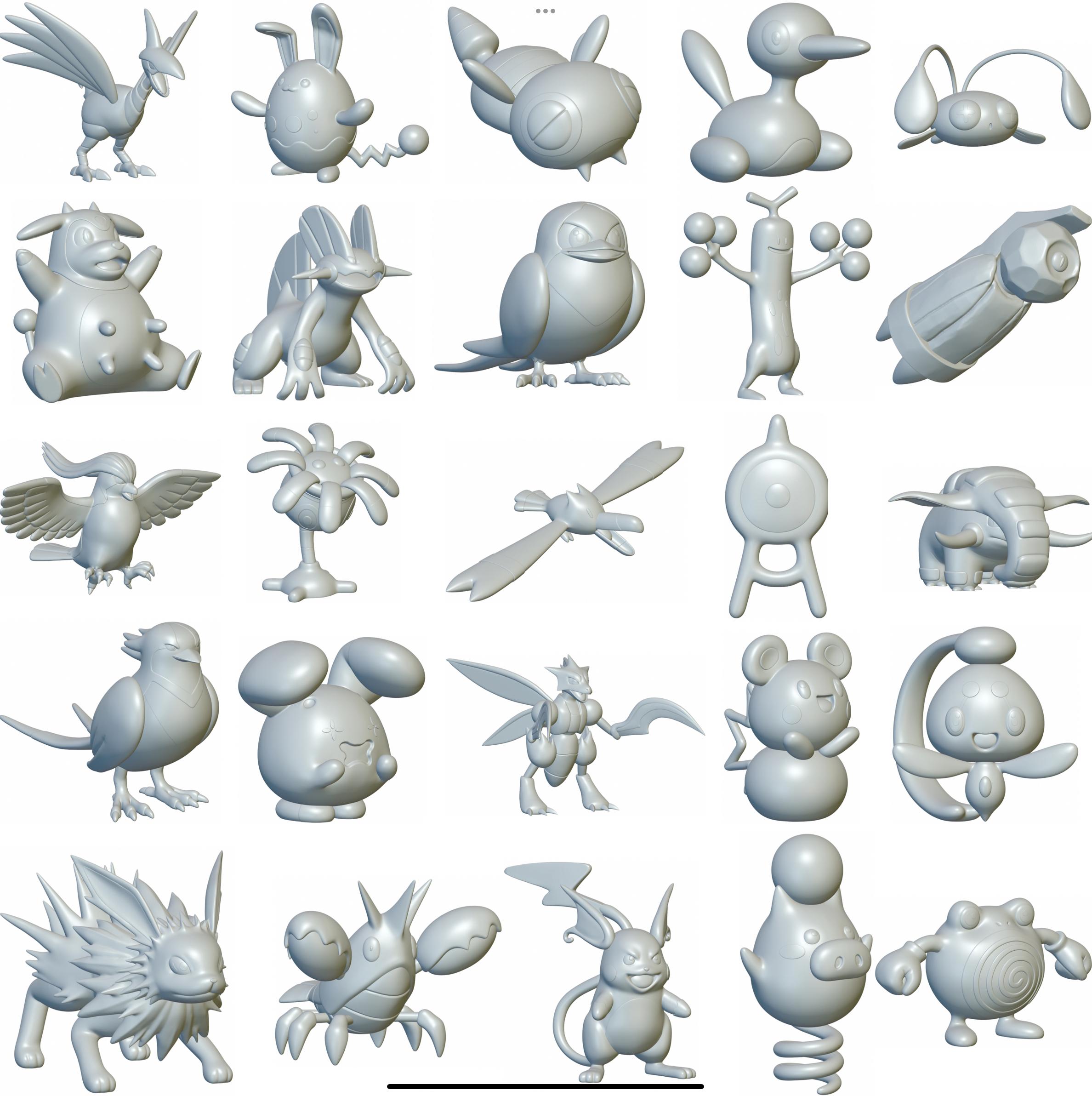 Pokemon Pack Ultra - Optimized for 3D Printing - Updated weekly! (378 so far!) 3d model