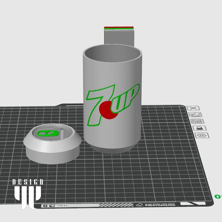 Soda Can Piggy Bank 3d model