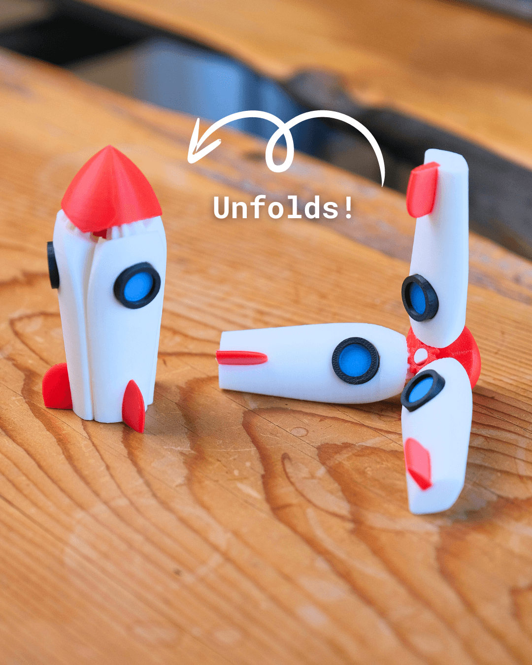 Rocket Ship Phone Stand 3d model