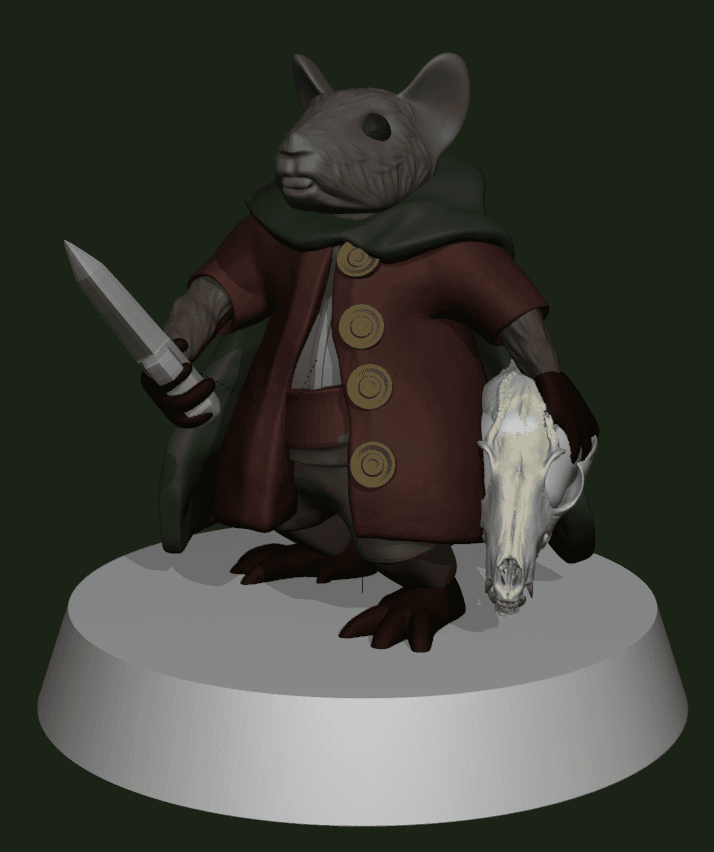 Rat Woodland Warrior  3d model