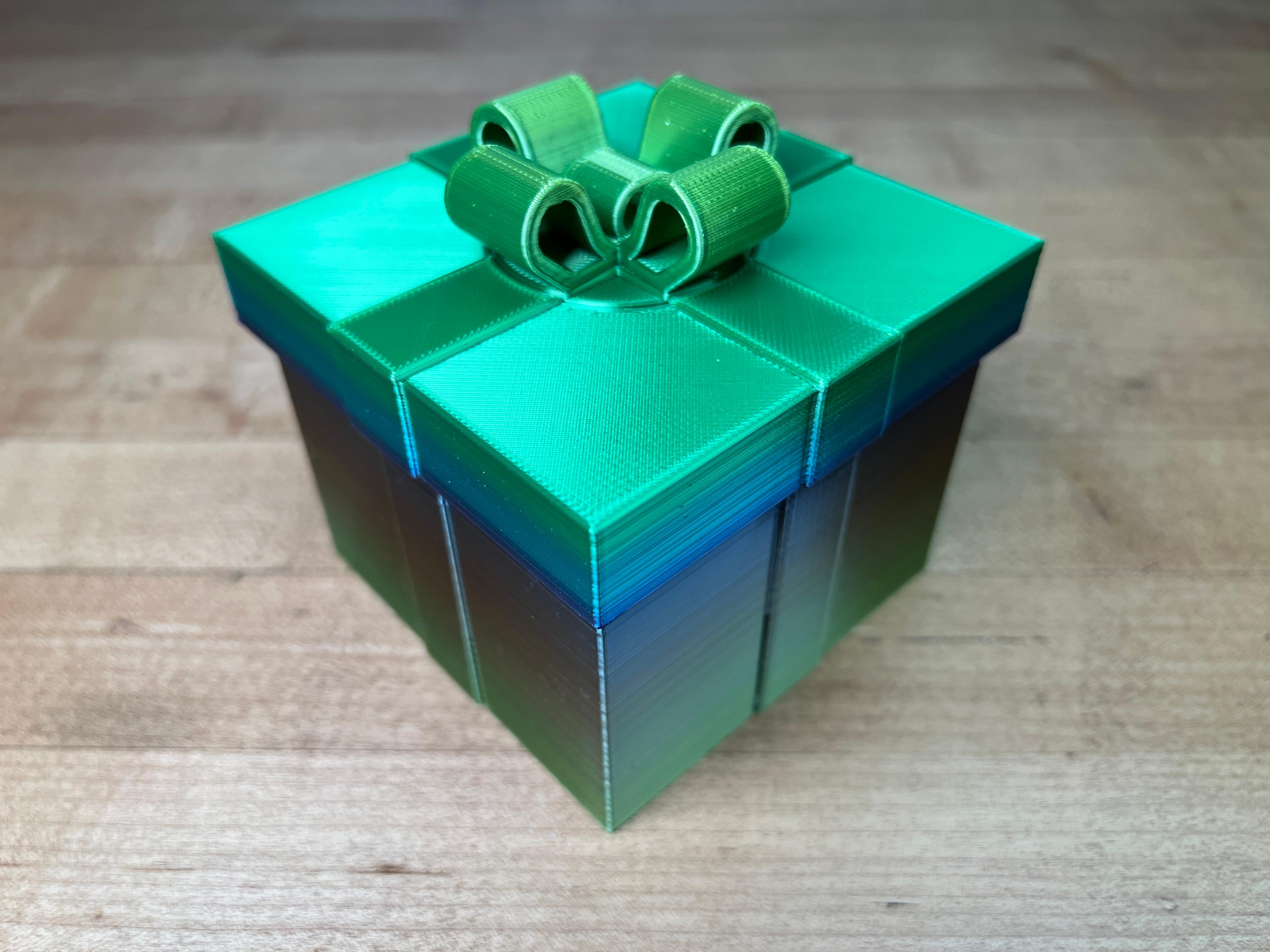 Gift Box #14 Print-in-Place 3d model