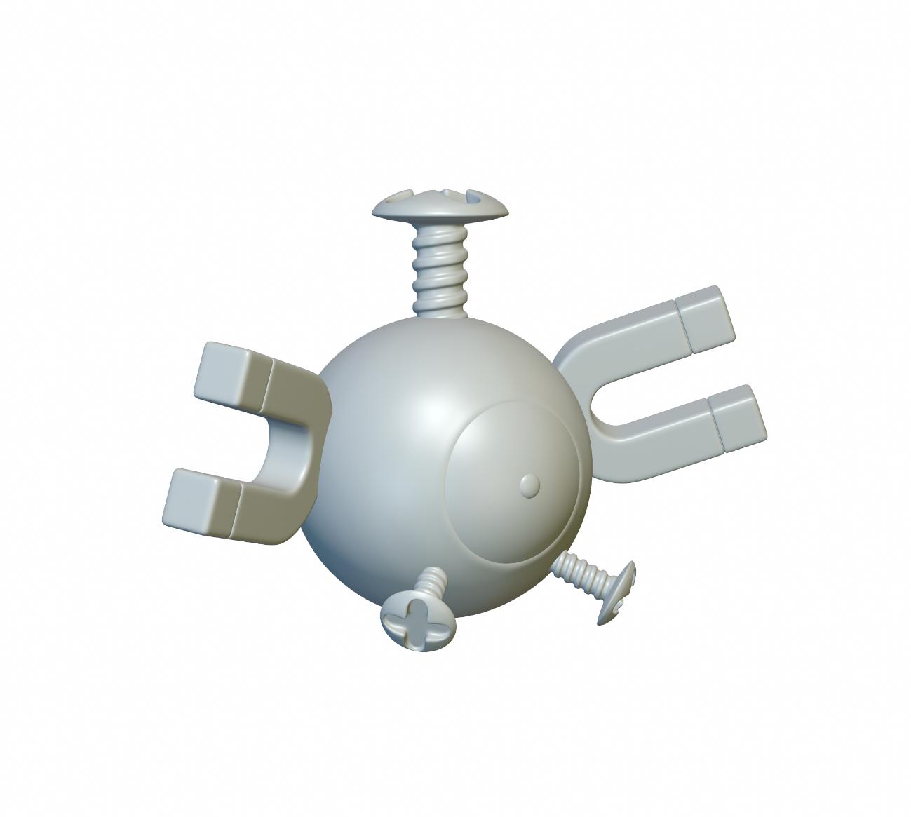 Pokemon Magnemite #81 - Optimized for 3D Printing 3d model