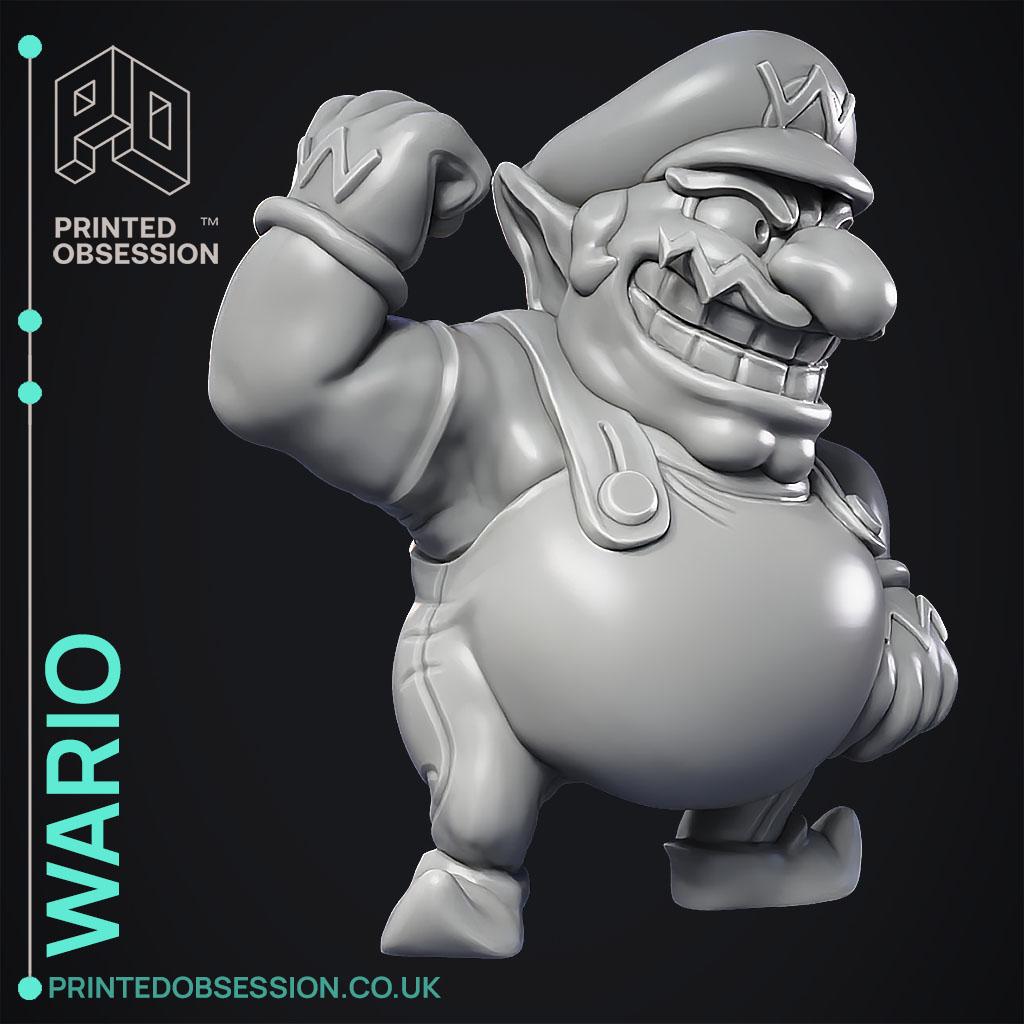Wario - Super Mario Bros - Fan Art 3d model