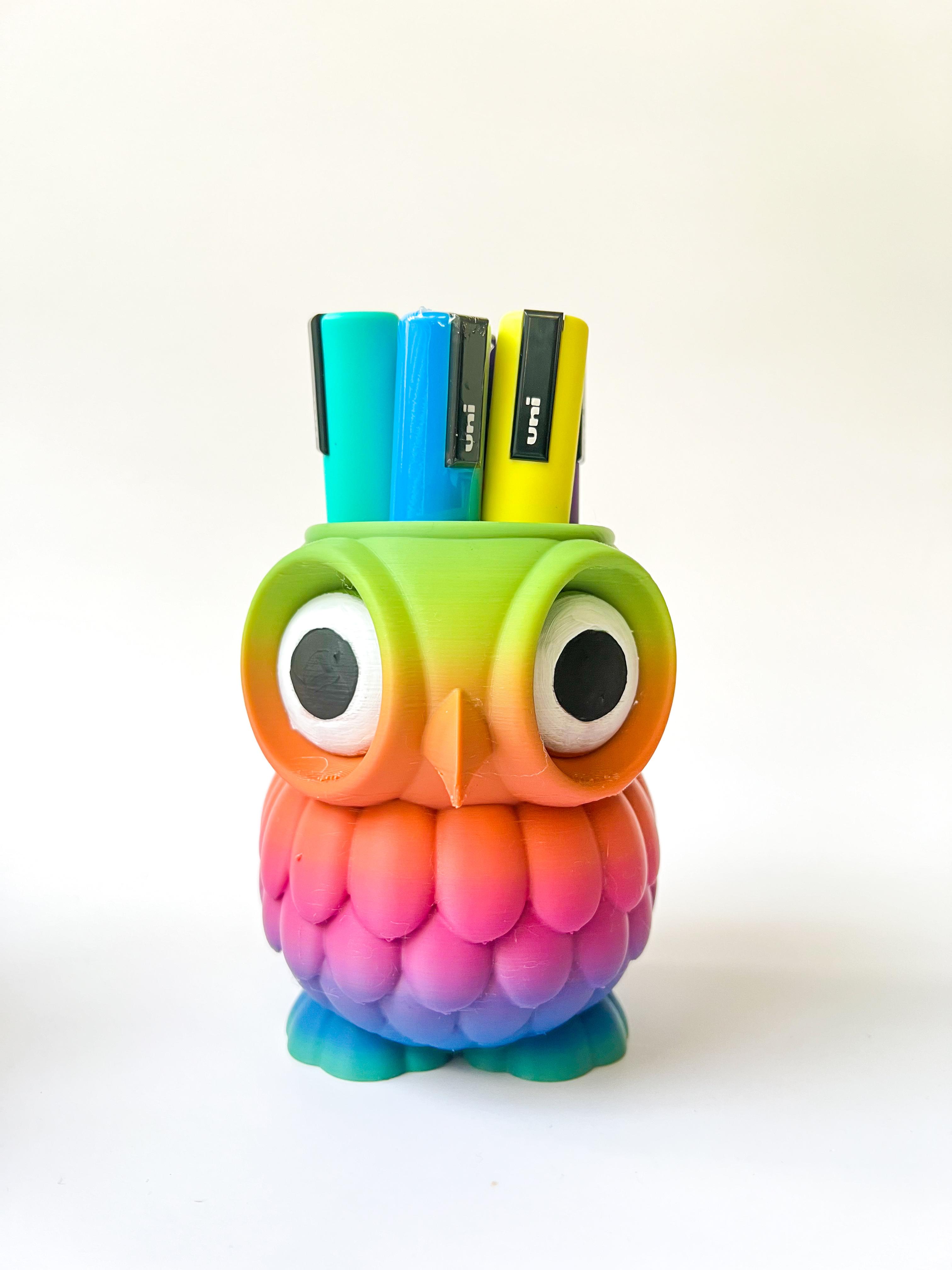 Owl Pencil Holder.stl 3d model