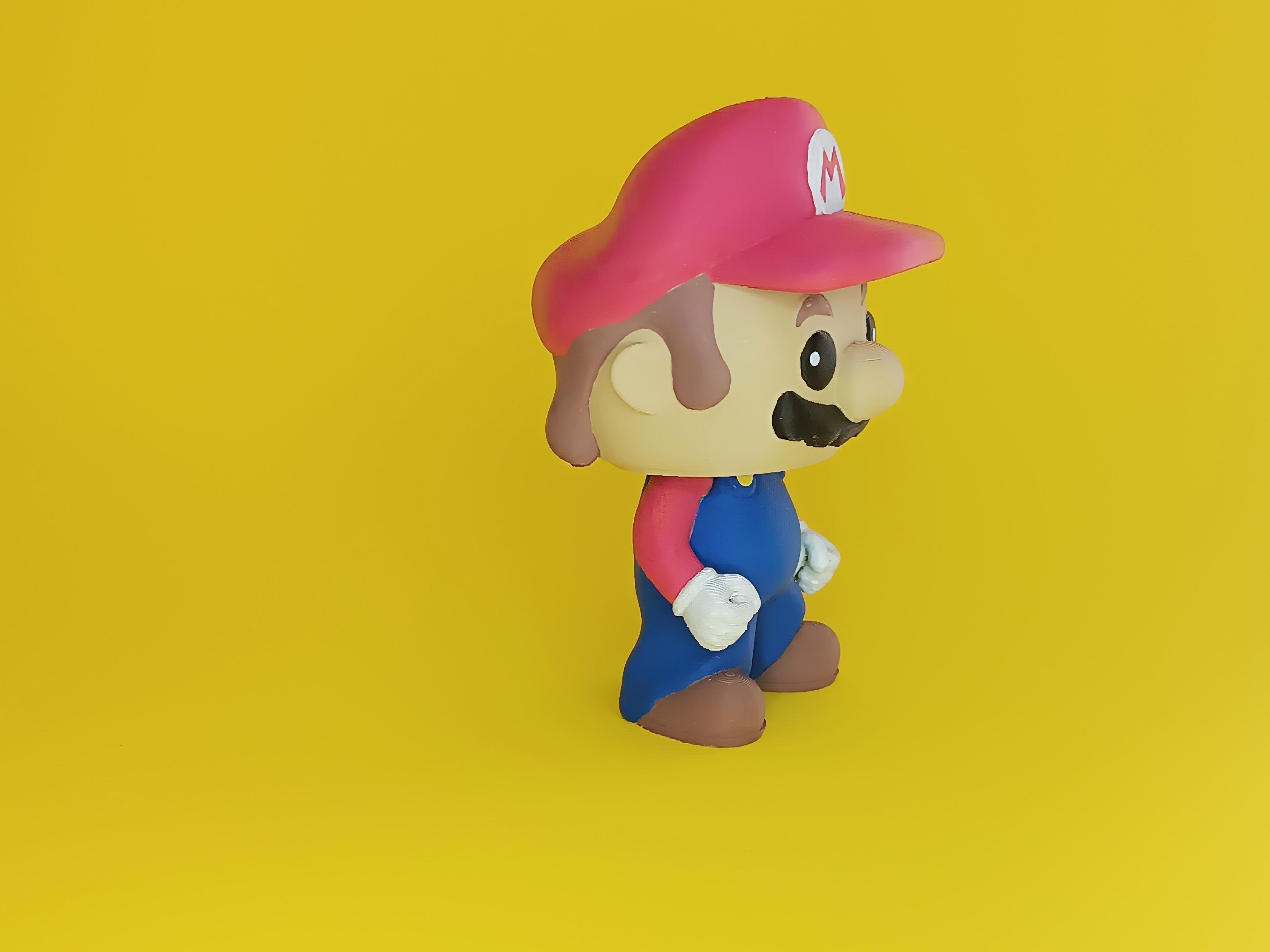 SuperMario Funko Pop Bobblehead | STL + 3MF (COLORED VERSION) 3d model