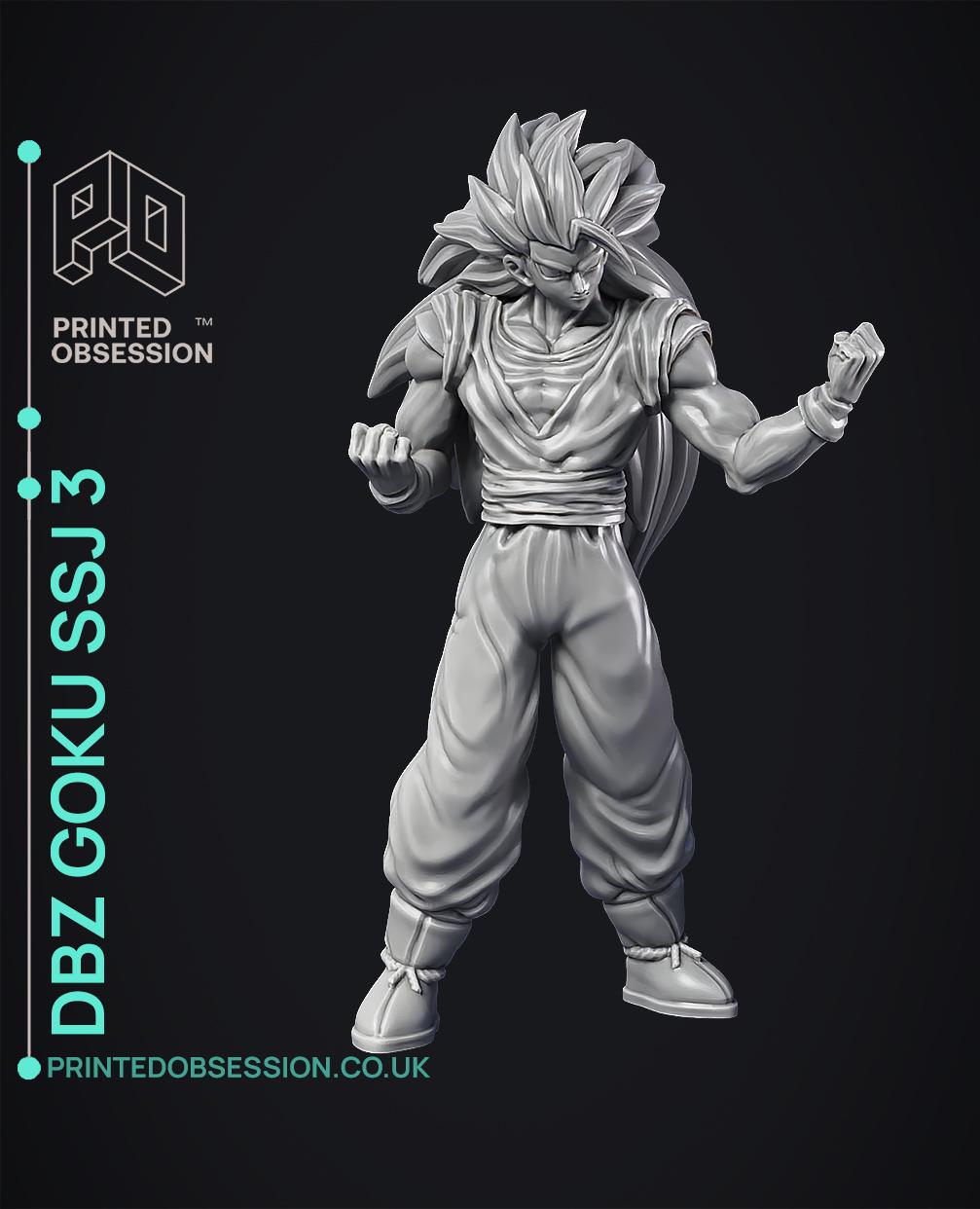 Goku SSJ3 - Dragon Ball Z - Fan Art 3d model
