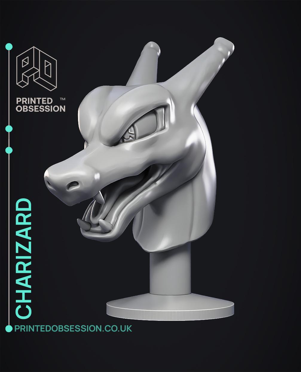 Charizard Bust - Pokémon - Fan Art 3d model