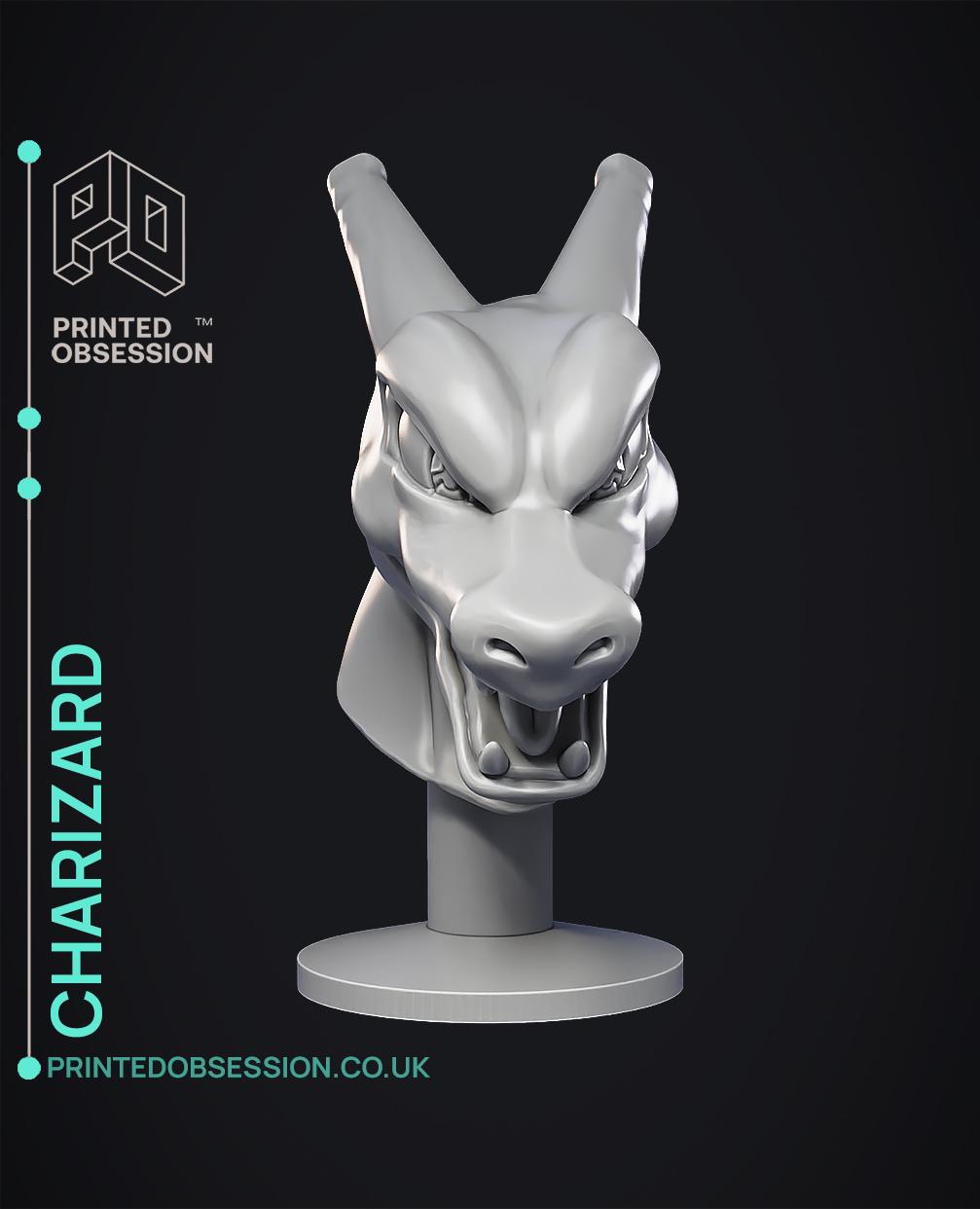 Charizard Bust - Pokémon - Fan Art 3d model