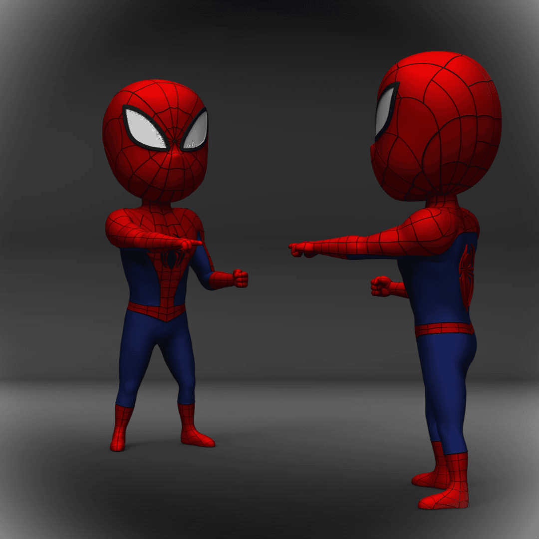 Spiderman Meme Pose  3d model
