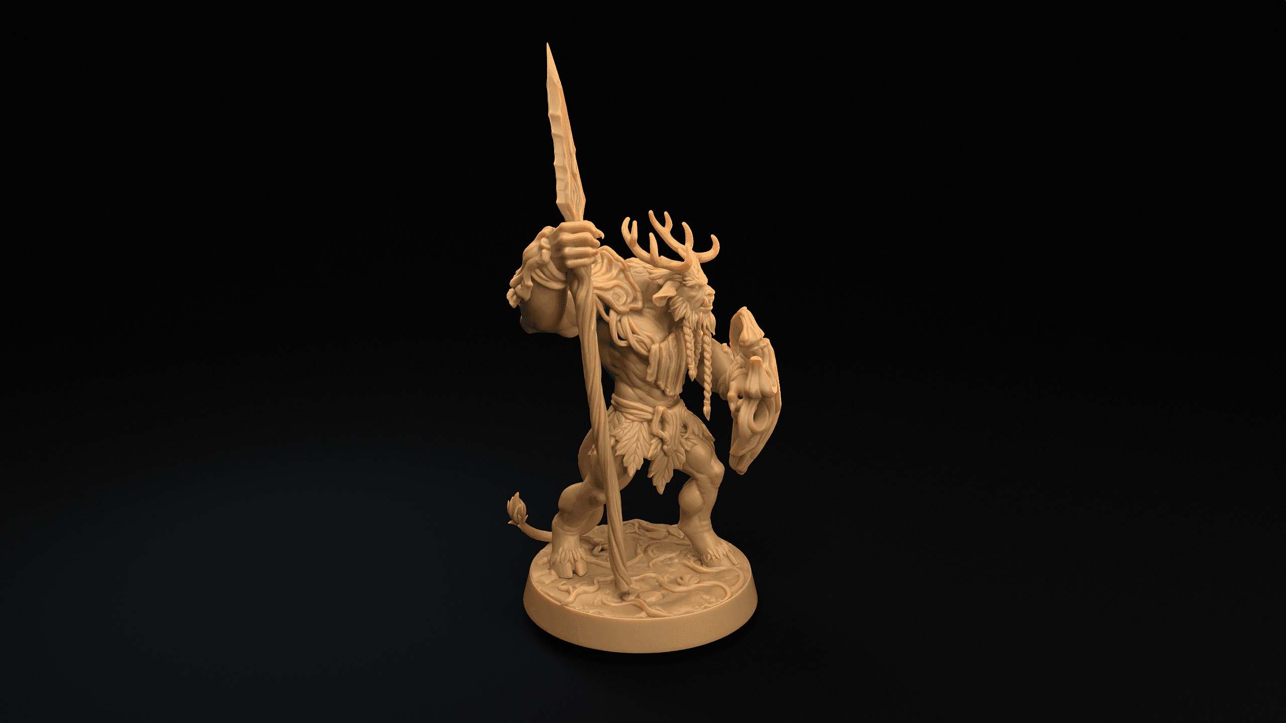 Forestfolk with Spears 3d model