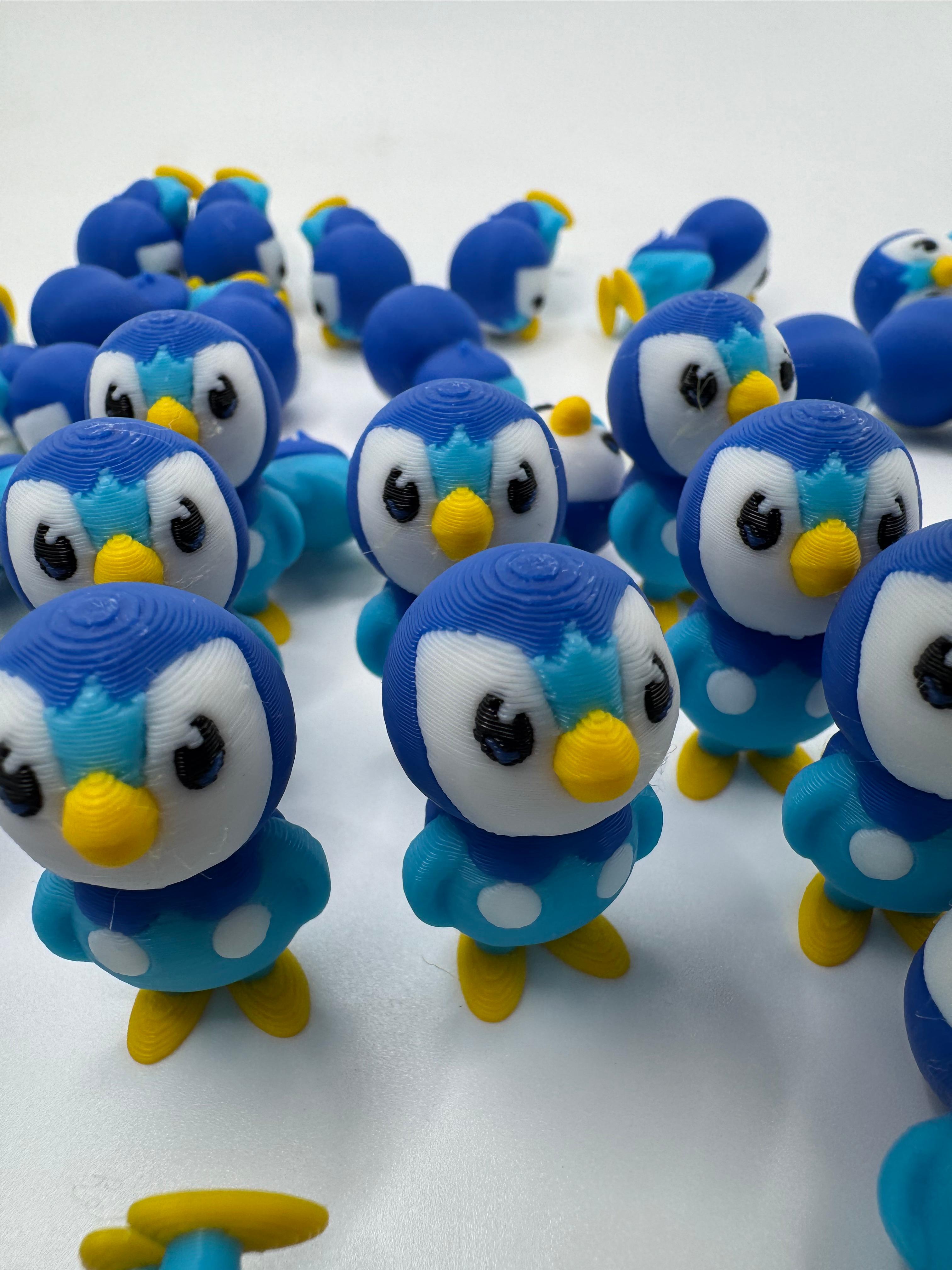 Piplup Pokemon (NoSupport, 3mf included) 3d model