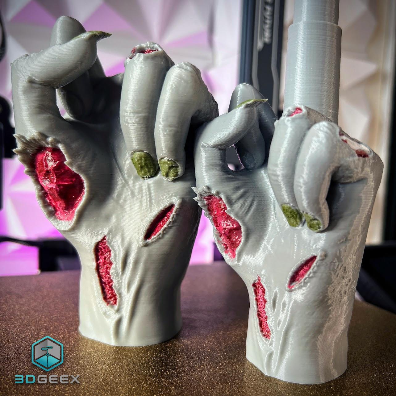 Collapsing Middle Finger - Zombie Edition 3d model