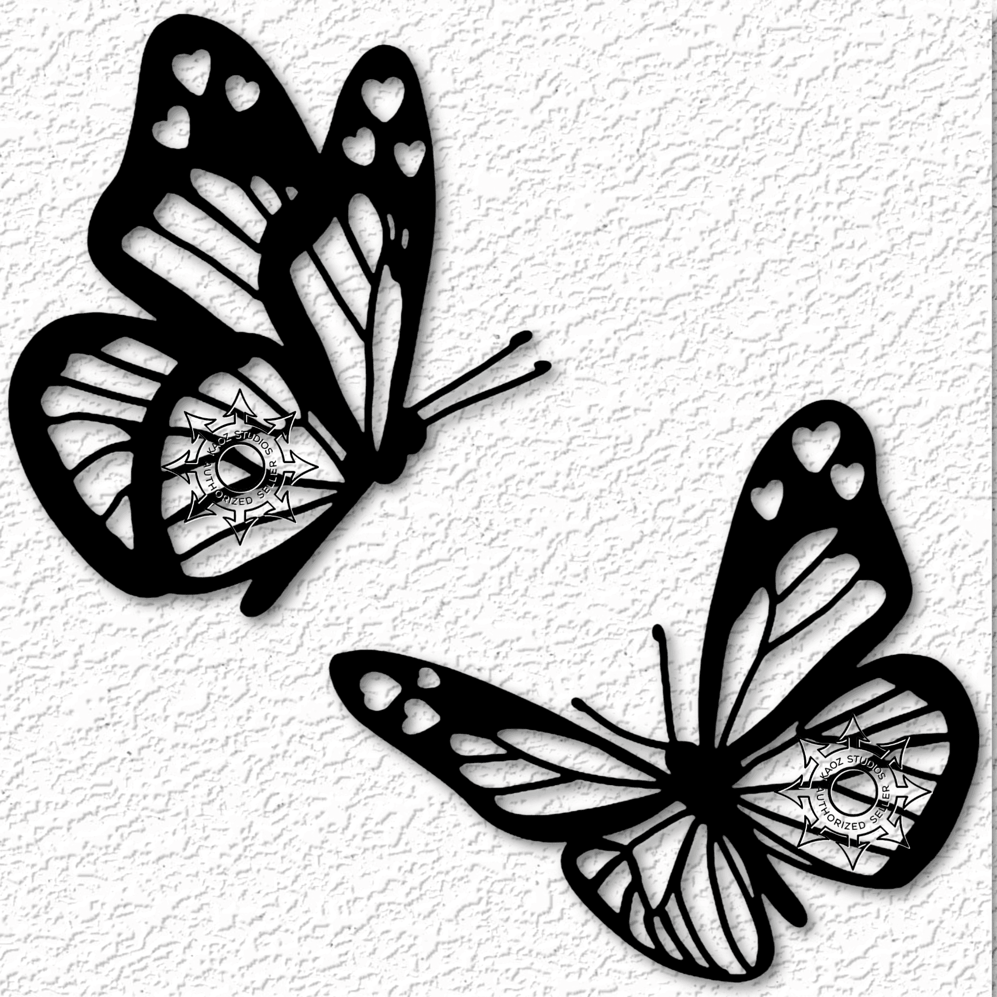 Butterflies wall art butterfly  garden decor 3d model