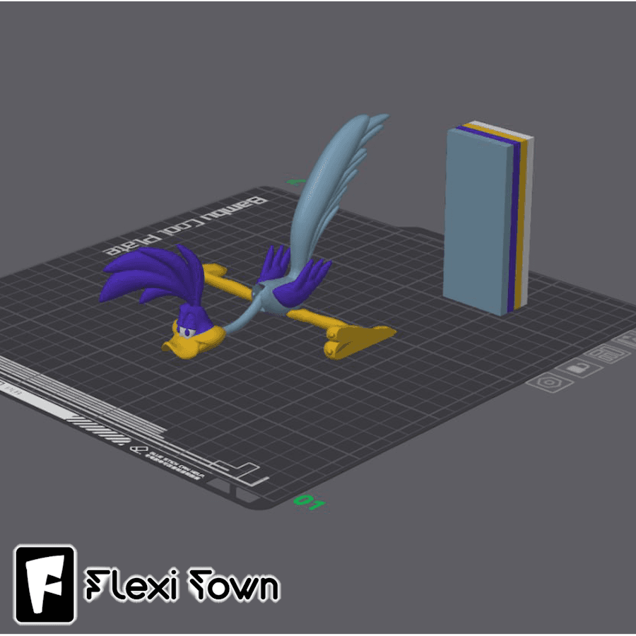 Flexi Print-in-Place Road Runner 3d model