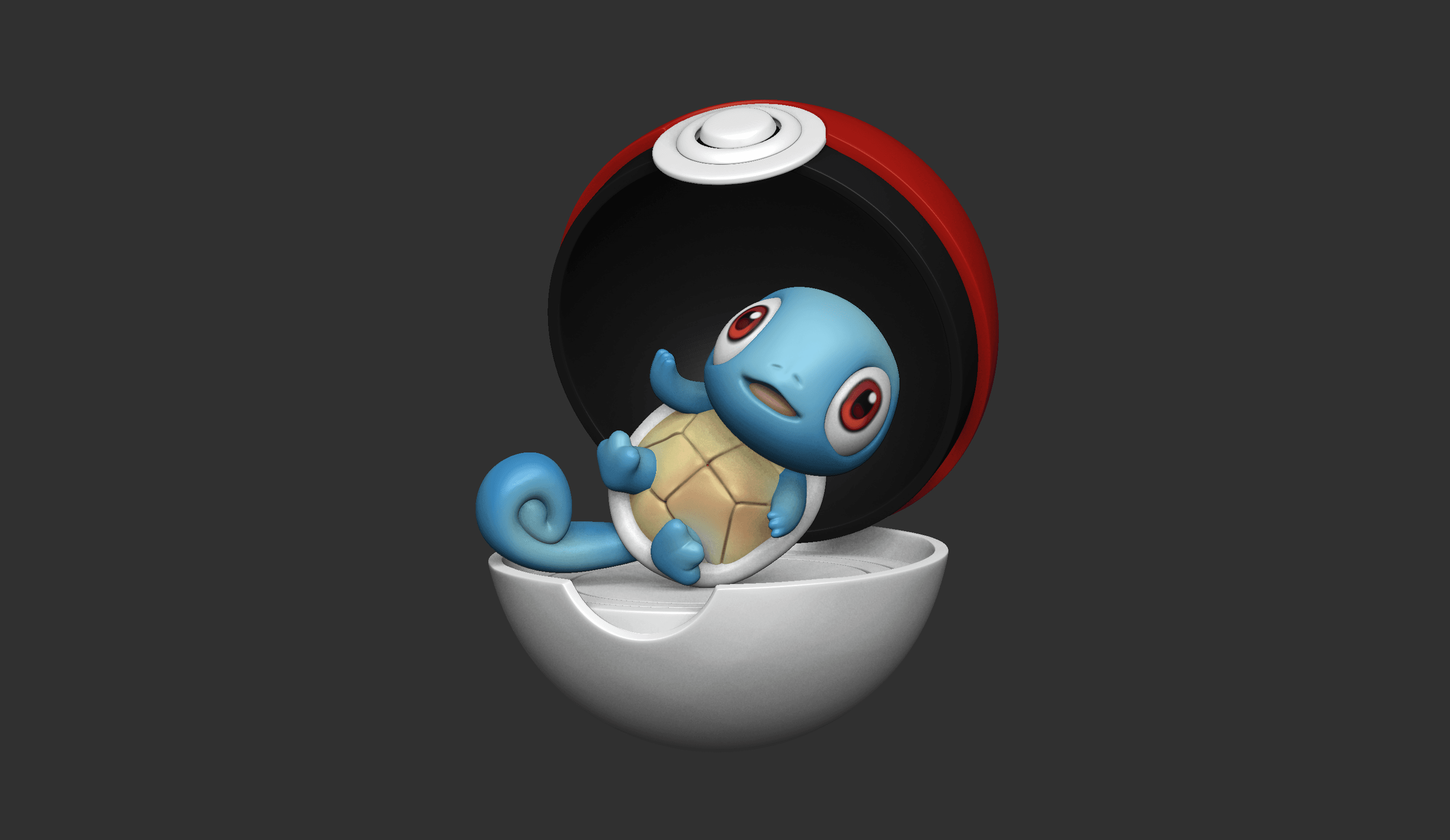 Baby Squirtle Pokemon - Free 3D print model 3d model